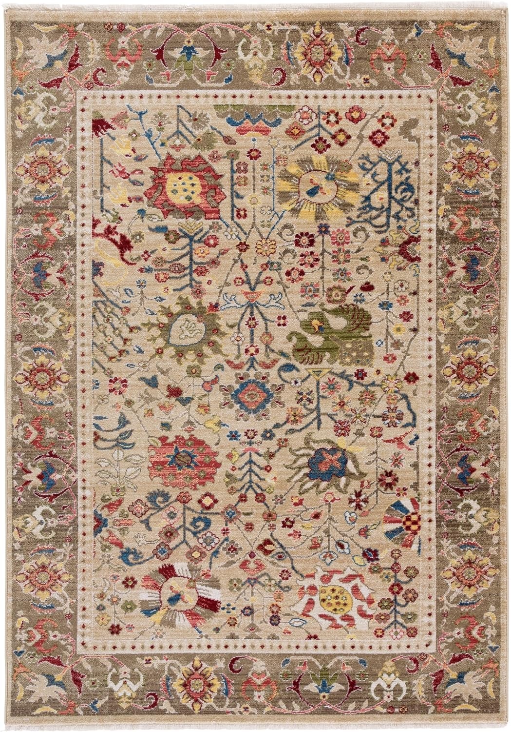 image:imageSAFAVIEH Area Rug 8x10 Kashan Collection Large Beige amp Taupe Traditional Oriental Design NonShedding amp Easy Cleaning Ideal for Living Room Bedroom Office Dining Space KSN303KBeigeTaupe