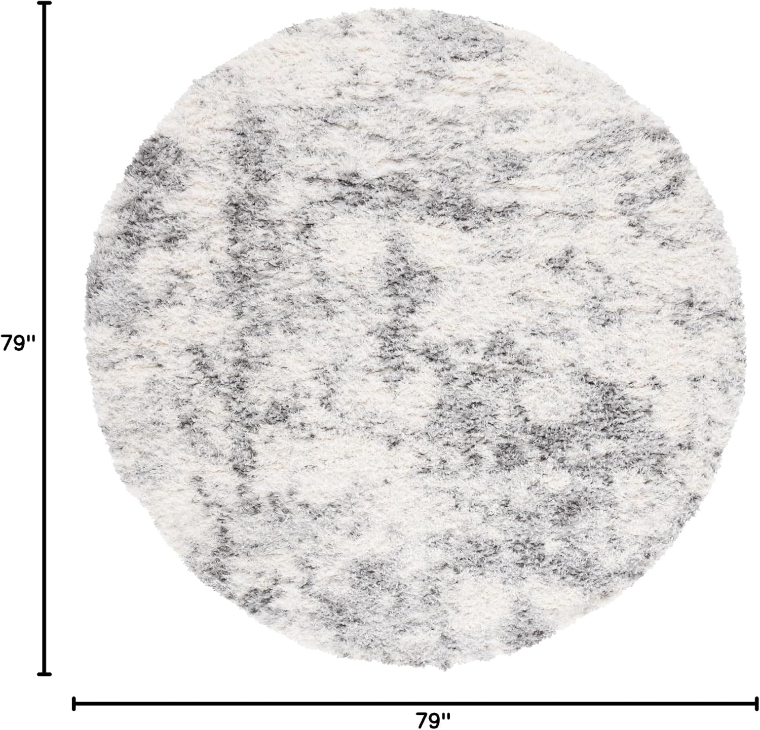 image:imageSAFAVIEH Area Rug 8x10 Lindsay Shag Collection Large Ivory amp Grey NonShedding amp Easy Cleaning Ultra Plush Thick Pile Ideal for Living Room Bedroom Dining Space LNS550AIvoryGrey