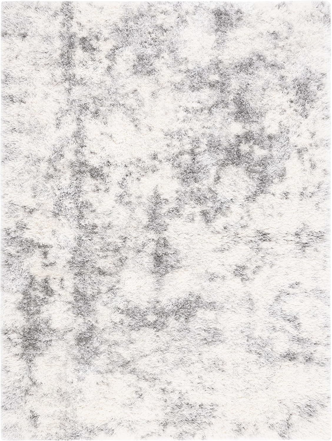 image:imageSAFAVIEH Area Rug 8x10 Lindsay Shag Collection Large Ivory amp Grey NonShedding amp Easy Cleaning Ultra Plush Thick Pile Ideal for Living Room Bedroom Dining Space LNS550AIvoryGrey