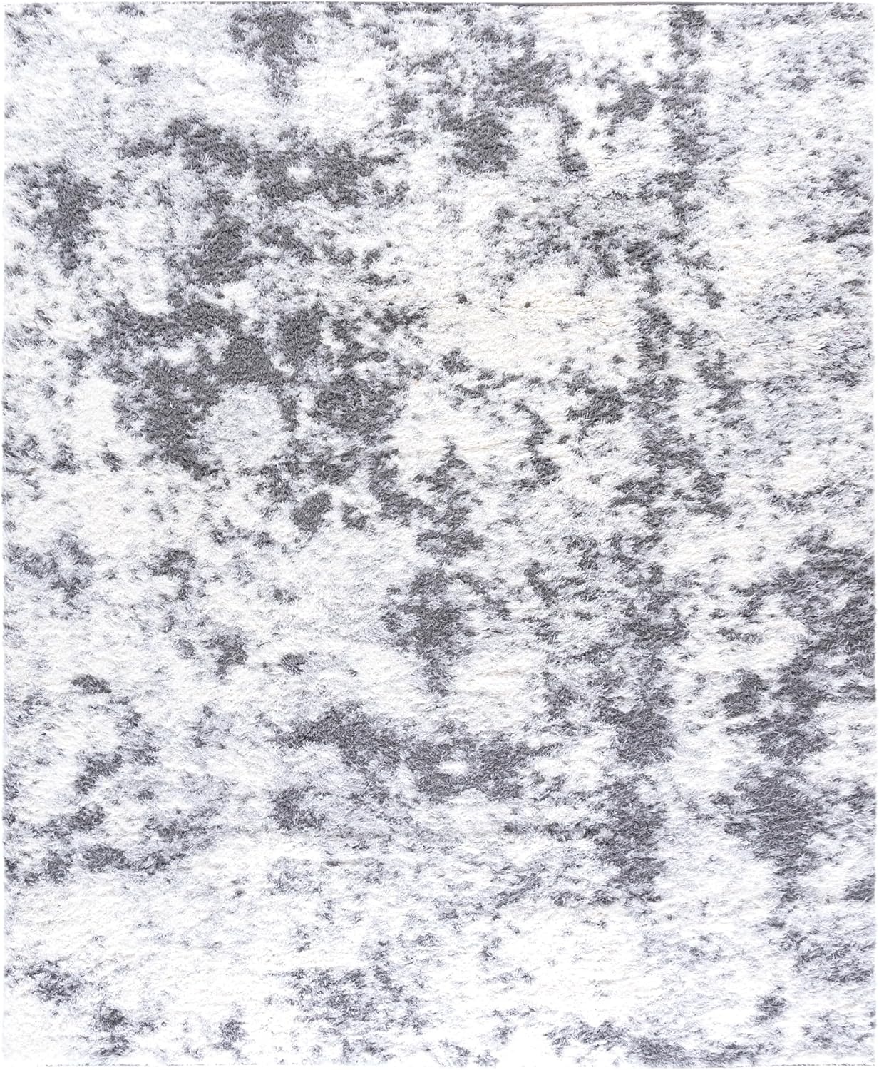 image:imageSAFAVIEH Area Rug 8x10 Lindsay Shag Collection Large Ivory amp Grey NonShedding amp Easy Cleaning Ultra Plush Thick Pile Ideal for Living Room Bedroom Dining Space LNS550AIvoryGrey