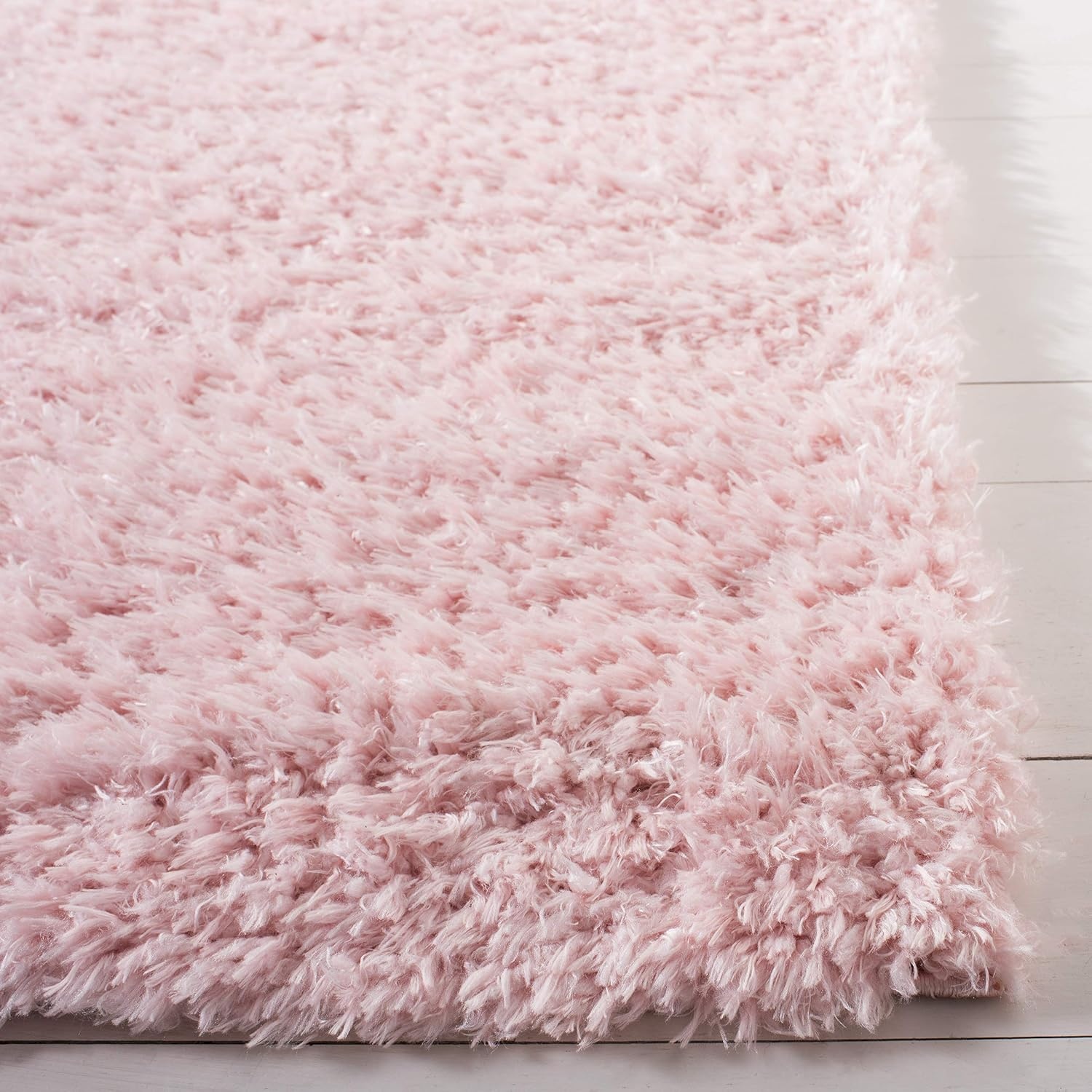 image:imageSAFAVIEH Area Rug 8x10 Madrid Shag Collection Large Charcoal Solid Pattern NonShedding amp Easy Cleaning Ultra Plush Thick Pile Ideal for Living Room Bedroom Dining Space MDG256HBlush