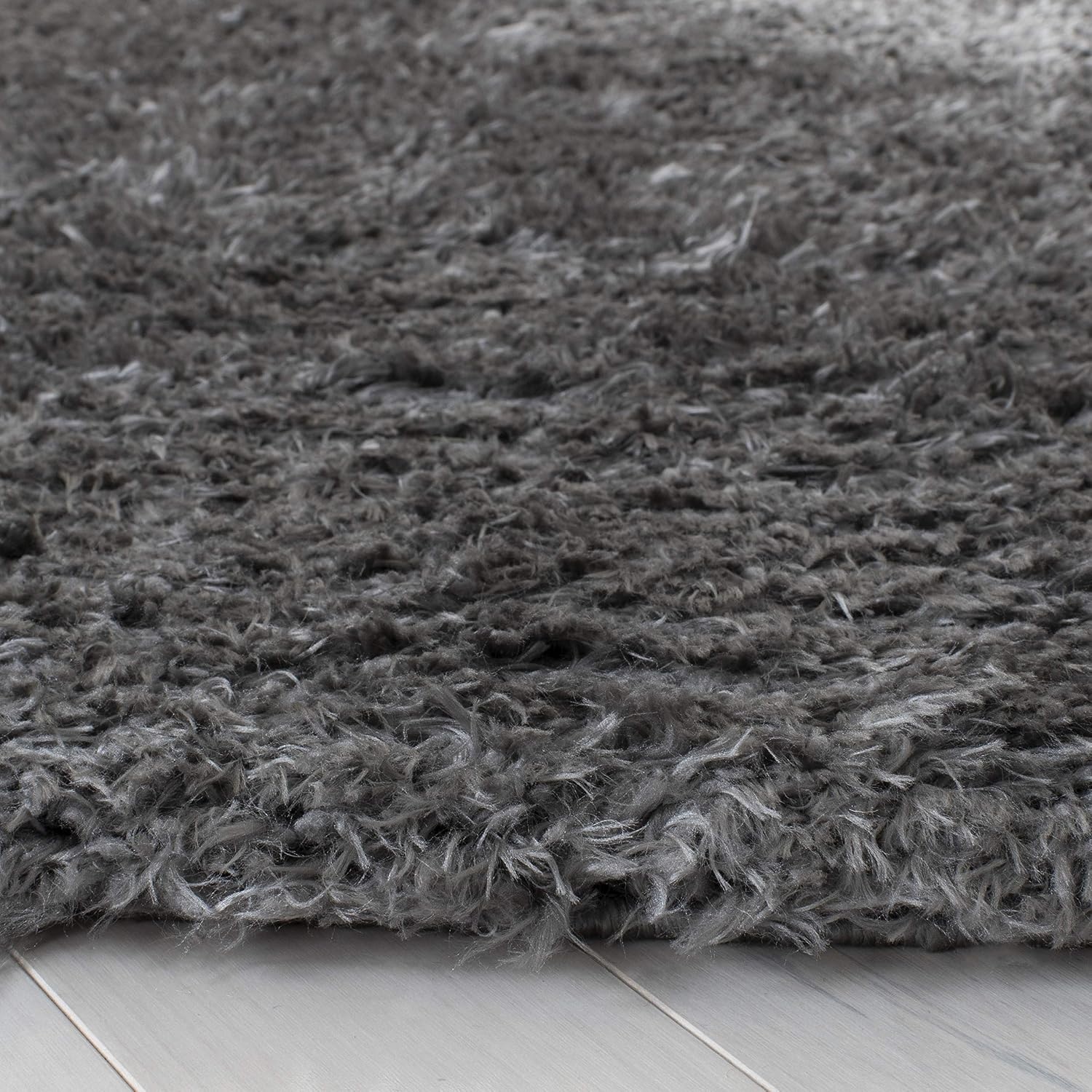 image:imageSAFAVIEH Area Rug 8x10 Madrid Shag Collection Large Charcoal Solid Pattern NonShedding amp Easy Cleaning Ultra Plush Thick Pile Ideal for Living Room Bedroom Dining Space MDG256HCharcoal