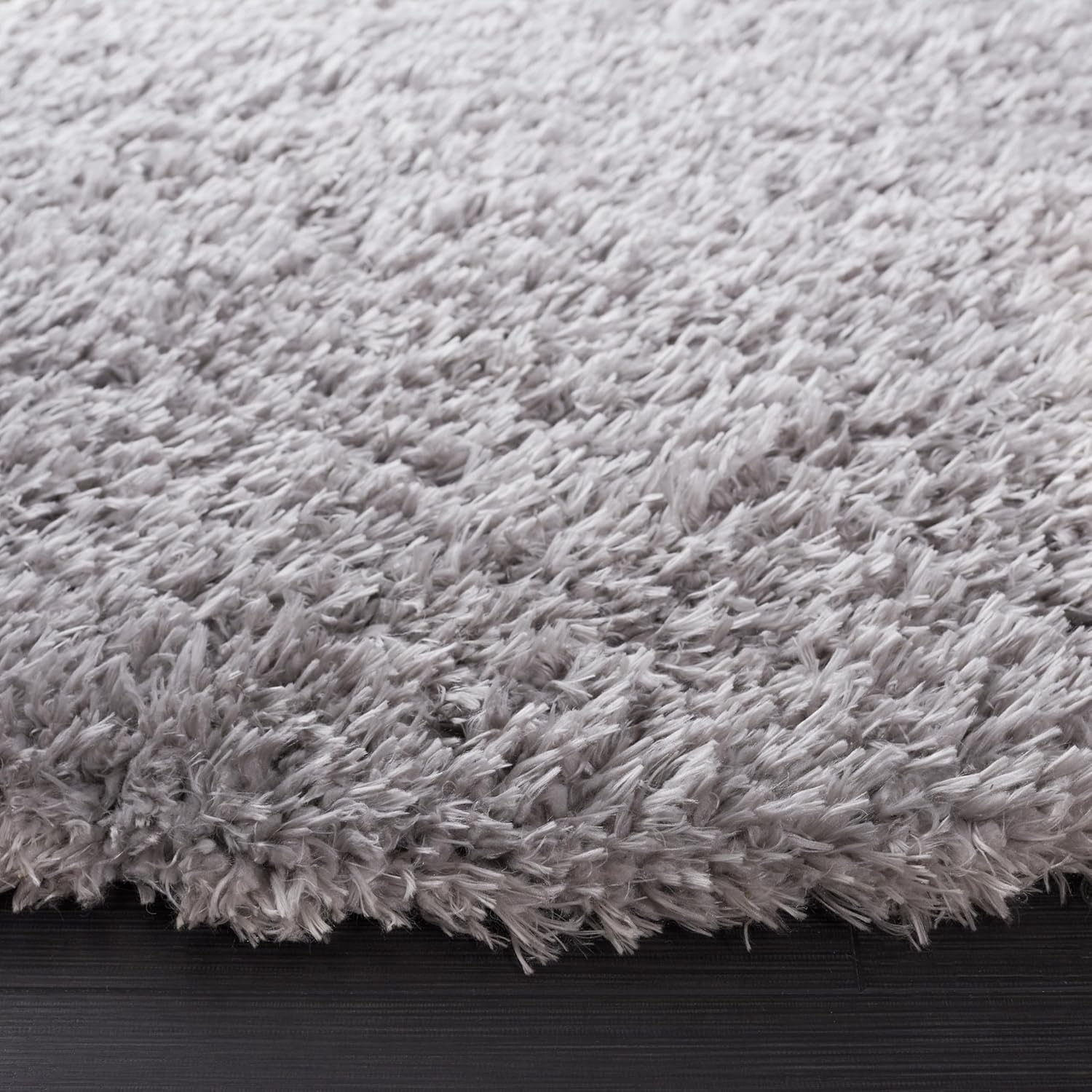 image:imageSAFAVIEH Area Rug 8x10 Madrid Shag Collection Large Charcoal Solid Pattern NonShedding amp Easy Cleaning Ultra Plush Thick Pile Ideal for Living Room Bedroom Dining Space MDG256HSilver