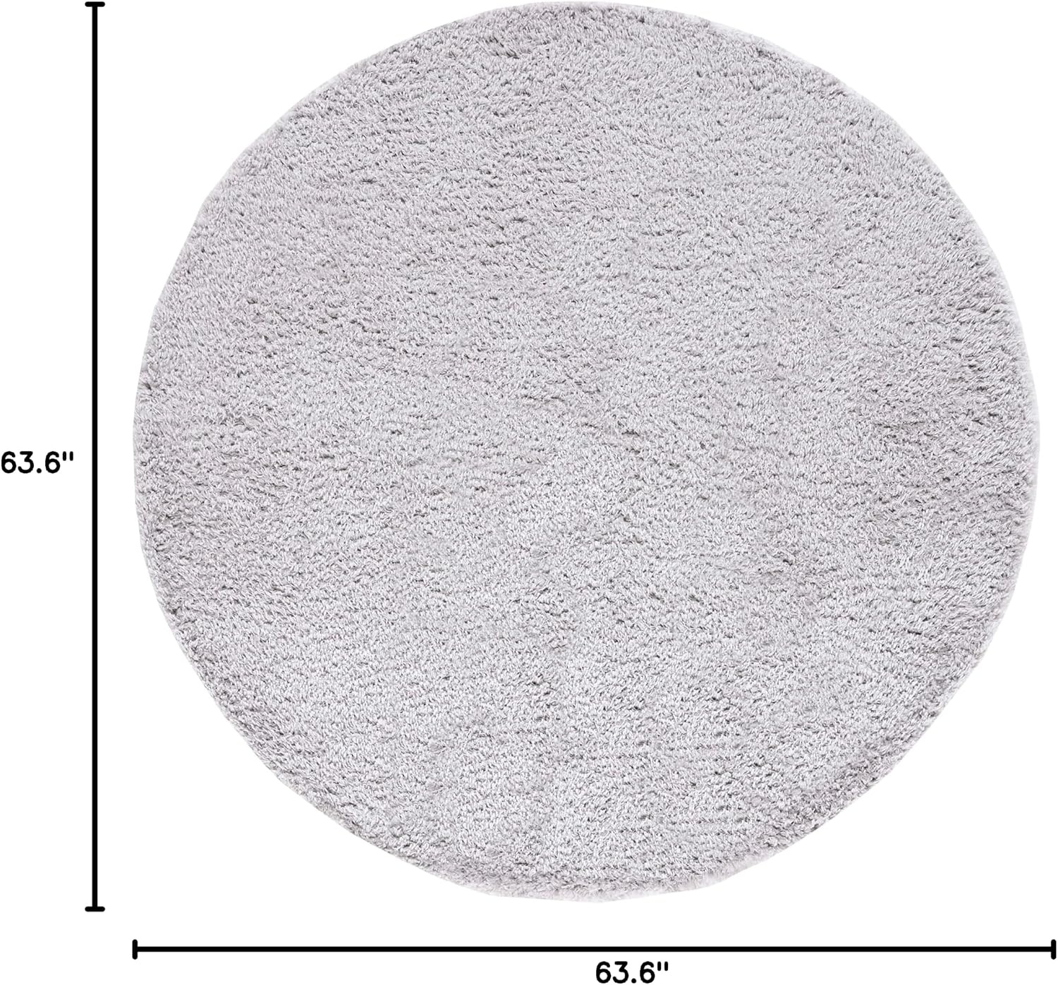 image:imageSAFAVIEH Area Rug 8x10 Madrid Shag Collection Large Charcoal Solid Pattern NonShedding amp Easy Cleaning Ultra Plush Thick Pile Ideal for Living Room Bedroom Dining Space MDG256HSilver