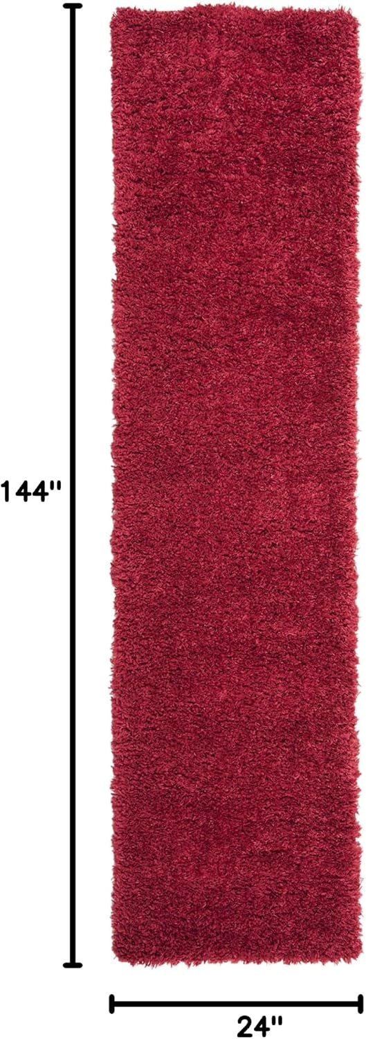 image:imageSAFAVIEH Area Rug 8x10 Madrid Shag Collection Large Charcoal Solid Pattern NonShedding amp Easy Cleaning Ultra Plush Thick Pile Ideal for Living Room Bedroom Dining Space MDG256HRed