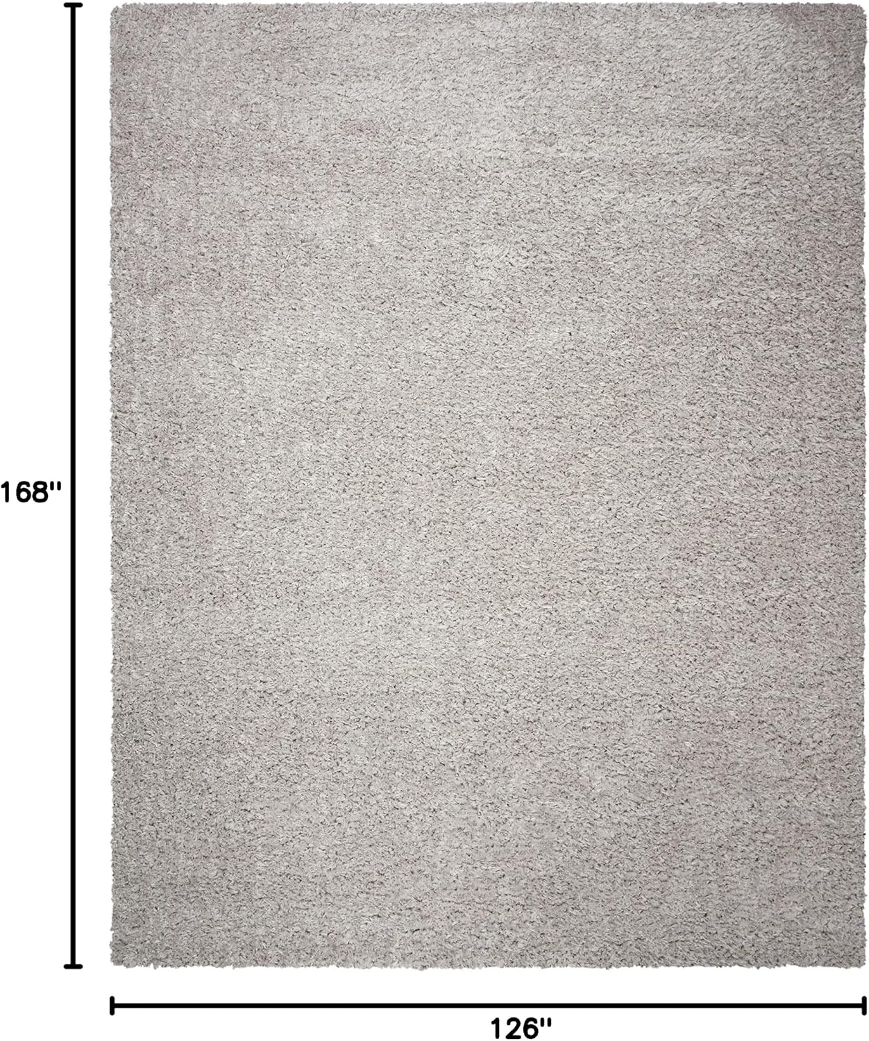 image:imageSAFAVIEH Area Rug 8x10 Madrid Shag Collection Large Charcoal Solid Pattern NonShedding amp Easy Cleaning Ultra Plush Thick Pile Ideal for Living Room Bedroom Dining Space MDG256HSilver