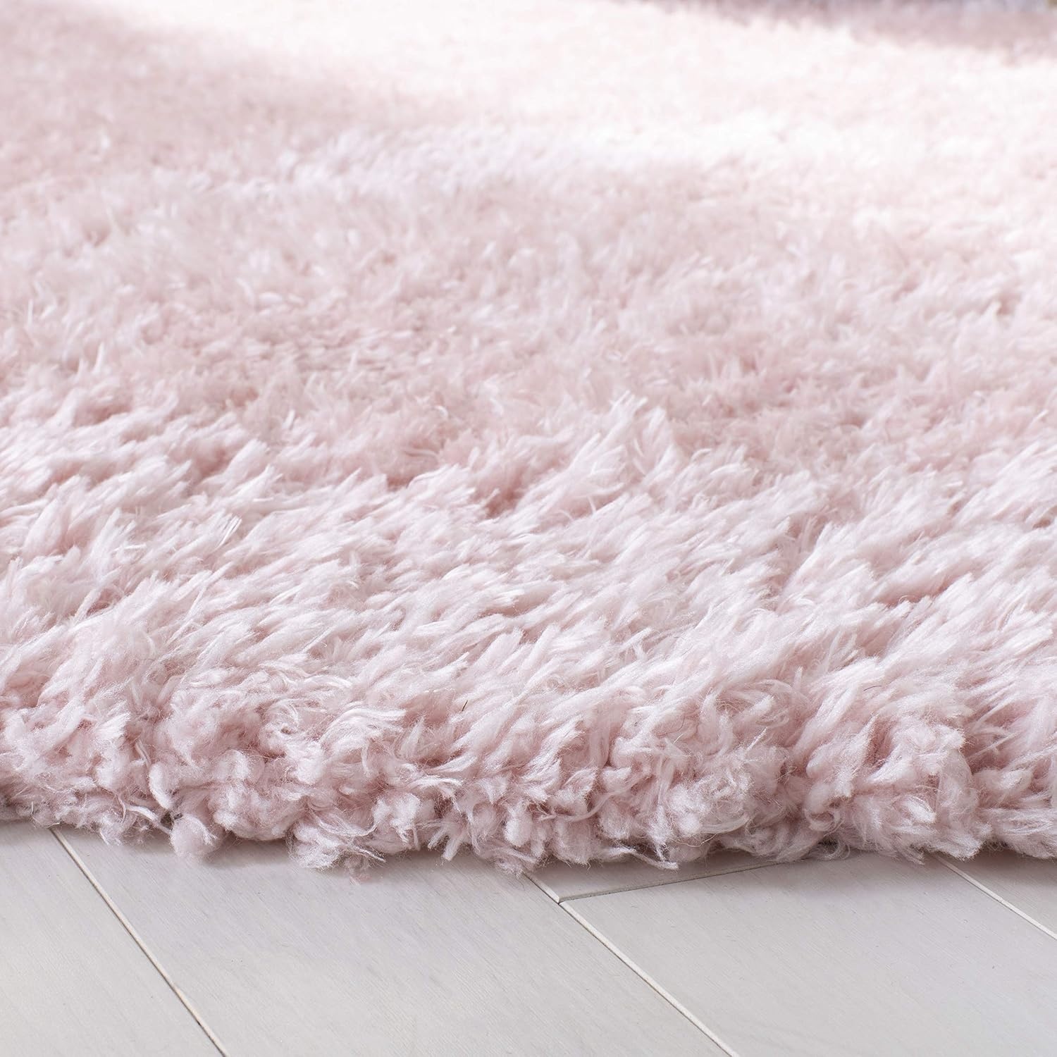 image:imageSAFAVIEH Area Rug 8x10 Madrid Shag Collection Large Charcoal Solid Pattern NonShedding amp Easy Cleaning Ultra Plush Thick Pile Ideal for Living Room Bedroom Dining Space MDG256HBlush