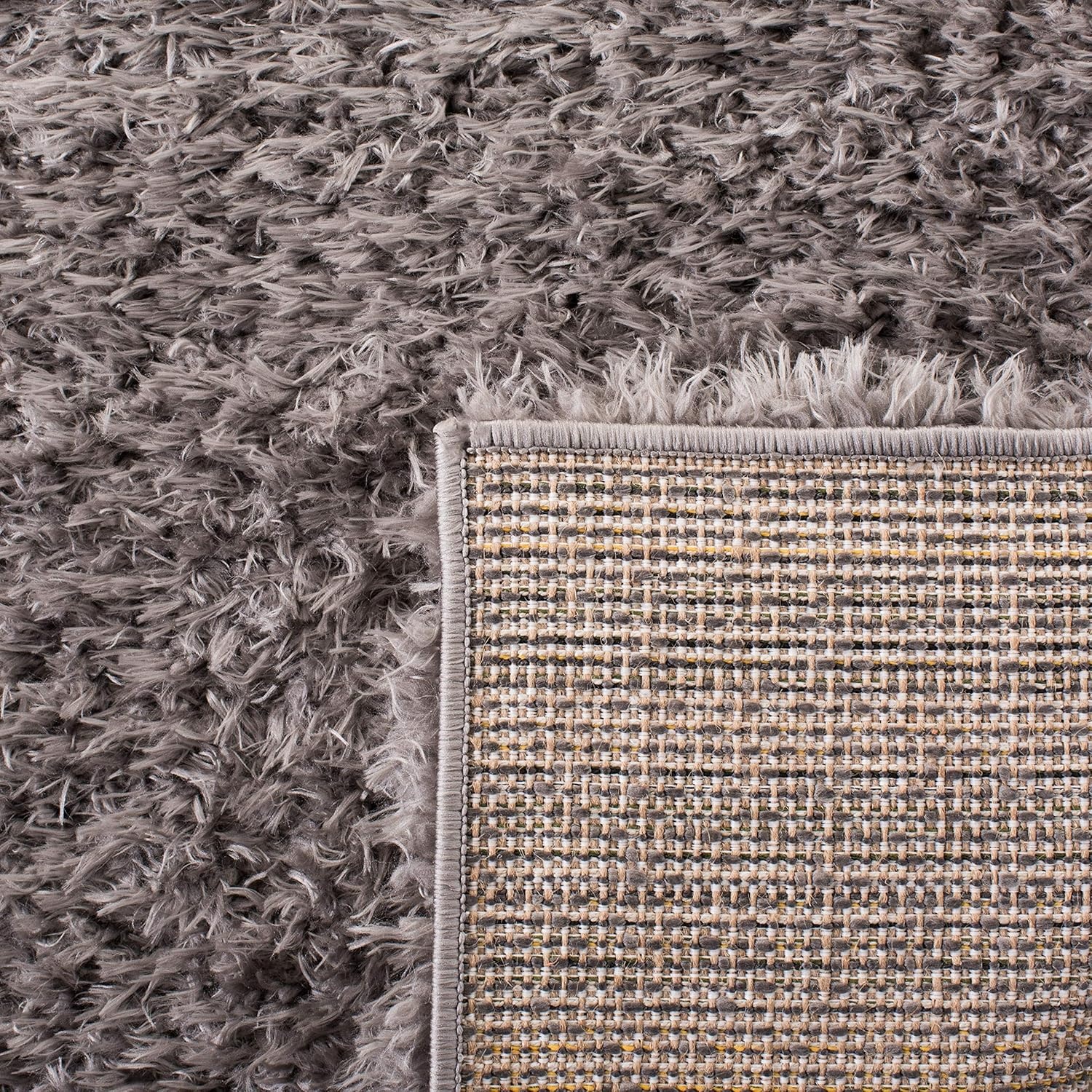 image:imageSAFAVIEH Area Rug 8x10 Madrid Shag Collection Large Charcoal Solid Pattern NonShedding amp Easy Cleaning Ultra Plush Thick Pile Ideal for Living Room Bedroom Dining Space MDG256HCharcoal