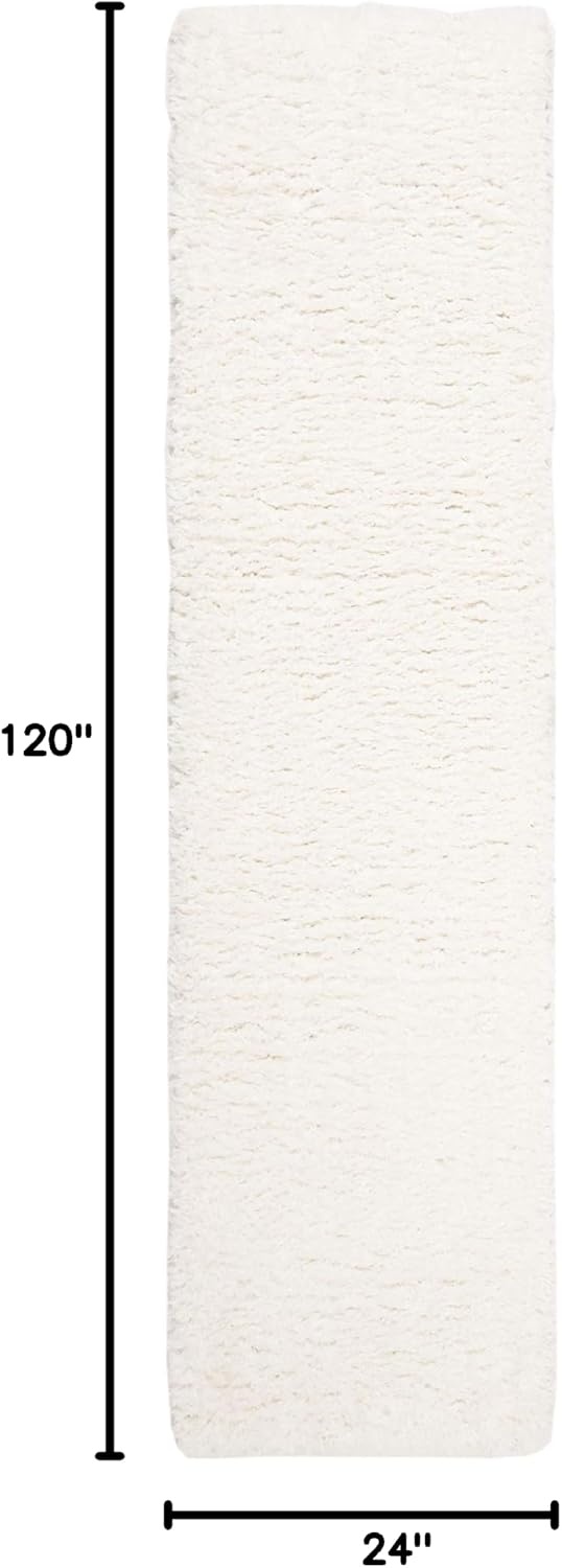 image:imageSAFAVIEH Area Rug 8x10 Madrid Shag Collection Large Charcoal Solid Pattern NonShedding amp Easy Cleaning Ultra Plush Thick Pile Ideal for Living Room Bedroom Dining Space MDG256HIvory