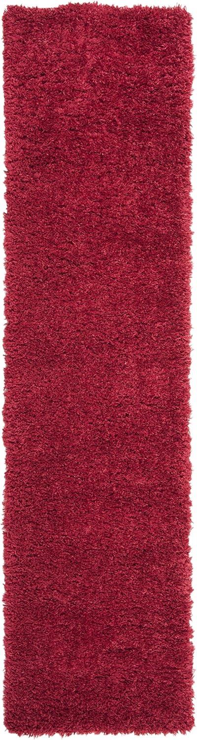 image:imageSAFAVIEH Area Rug 8x10 Madrid Shag Collection Large Charcoal Solid Pattern NonShedding amp Easy Cleaning Ultra Plush Thick Pile Ideal for Living Room Bedroom Dining Space MDG256HRed