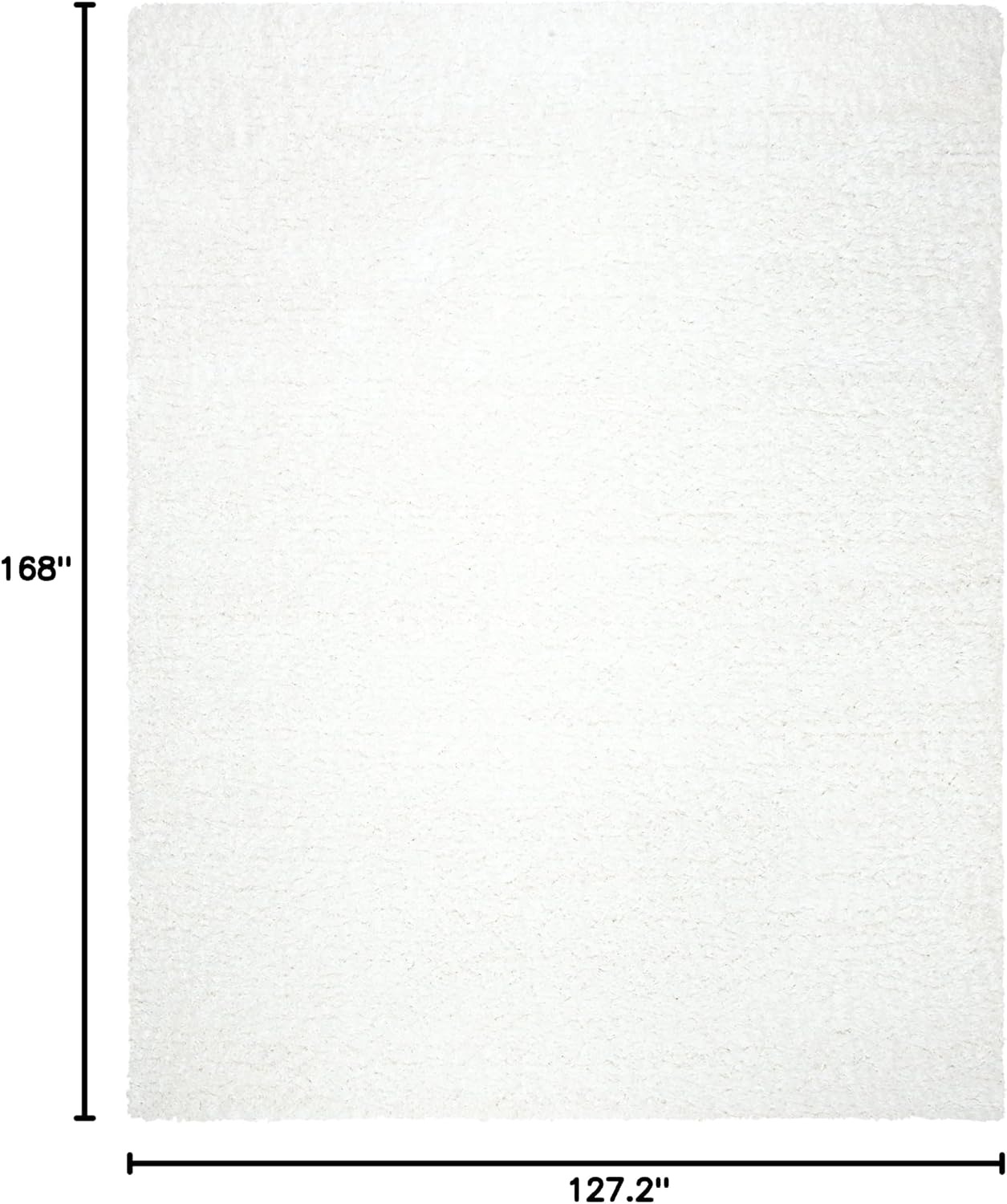 image:imageSAFAVIEH Area Rug 8x10 Madrid Shag Collection Large Charcoal Solid Pattern NonShedding amp Easy Cleaning Ultra Plush Thick Pile Ideal for Living Room Bedroom Dining Space MDG256HIvory