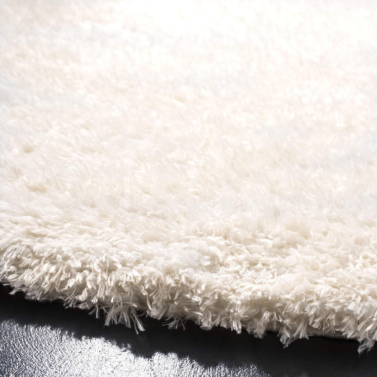 image:imageSAFAVIEH Area Rug 8x10 Madrid Shag Collection Large Charcoal Solid Pattern NonShedding amp Easy Cleaning Ultra Plush Thick Pile Ideal for Living Room Bedroom Dining Space MDG256HIvory