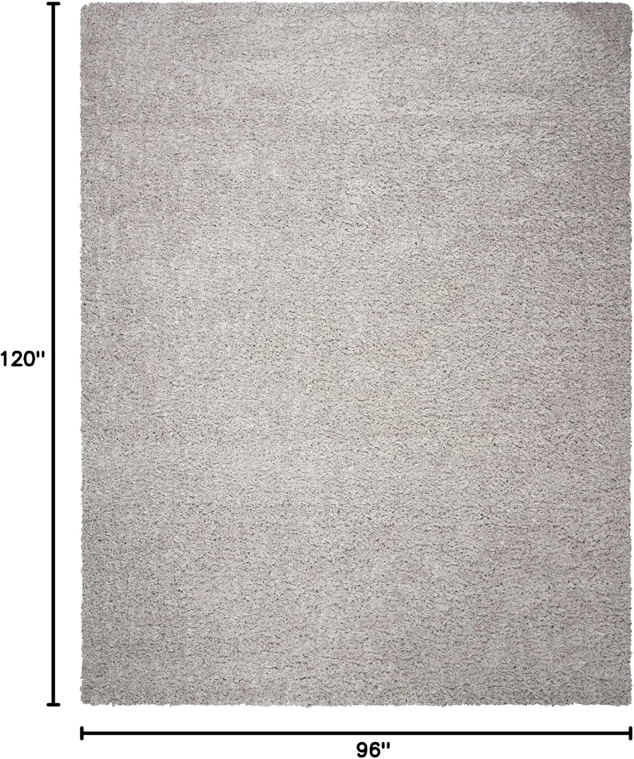 image:imageSAFAVIEH Area Rug 8x10 Madrid Shag Collection Large Charcoal Solid Pattern NonShedding amp Easy Cleaning Ultra Plush Thick Pile Ideal for Living Room Bedroom Dining Space MDG256HSilver