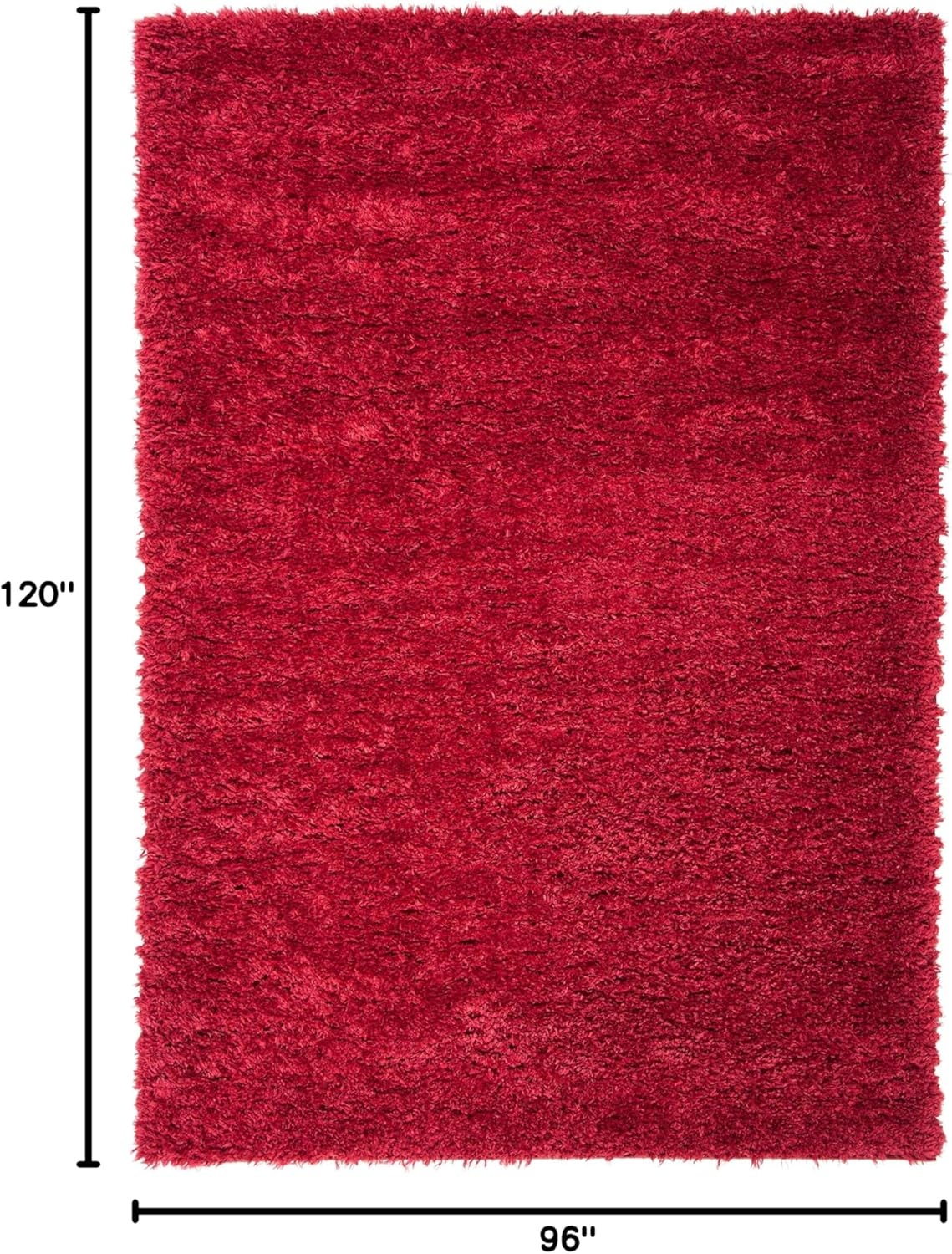 image:imageSAFAVIEH Area Rug 8x10 Madrid Shag Collection Large Charcoal Solid Pattern NonShedding amp Easy Cleaning Ultra Plush Thick Pile Ideal for Living Room Bedroom Dining Space MDG256HRed