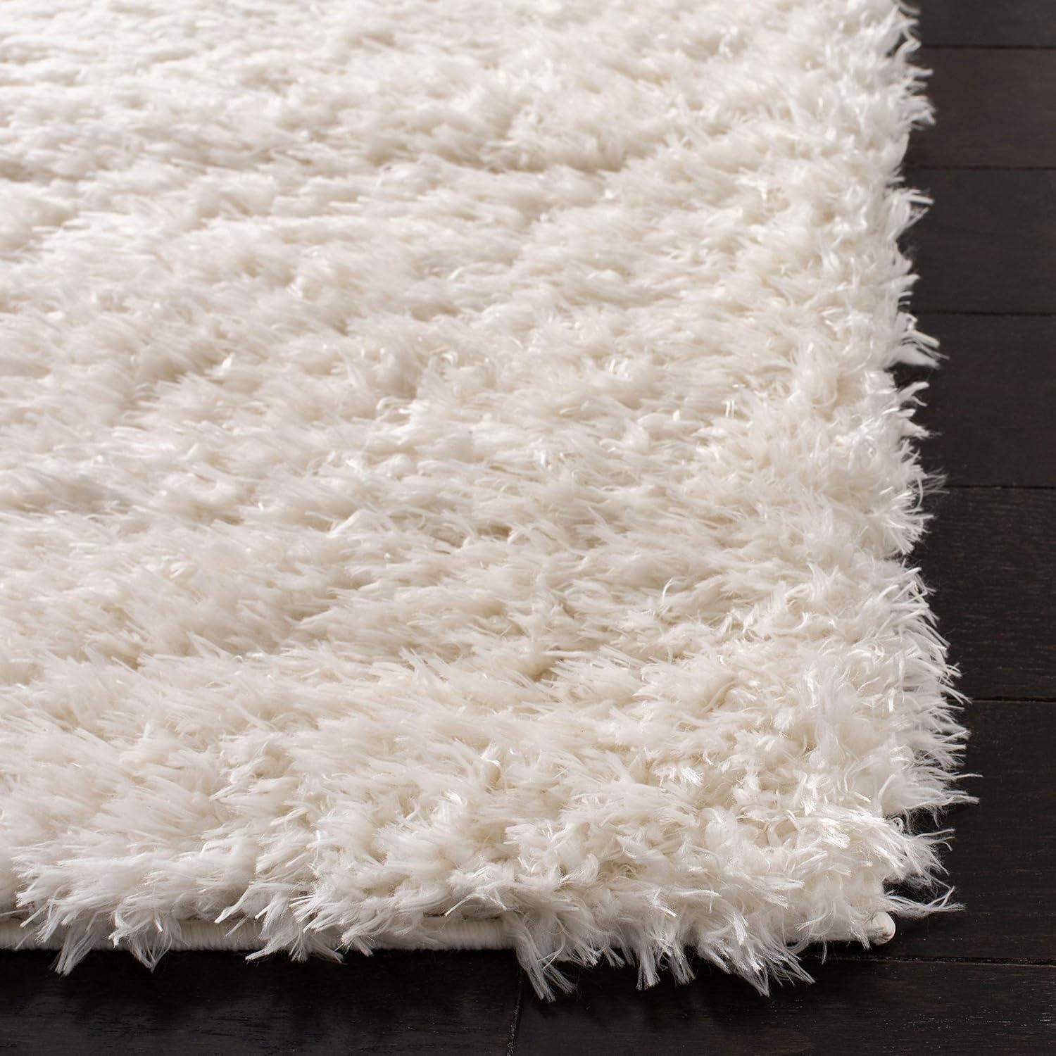 image:imageSAFAVIEH Area Rug 8x10 Madrid Shag Collection Large Charcoal Solid Pattern NonShedding amp Easy Cleaning Ultra Plush Thick Pile Ideal for Living Room Bedroom Dining Space MDG256HIvory