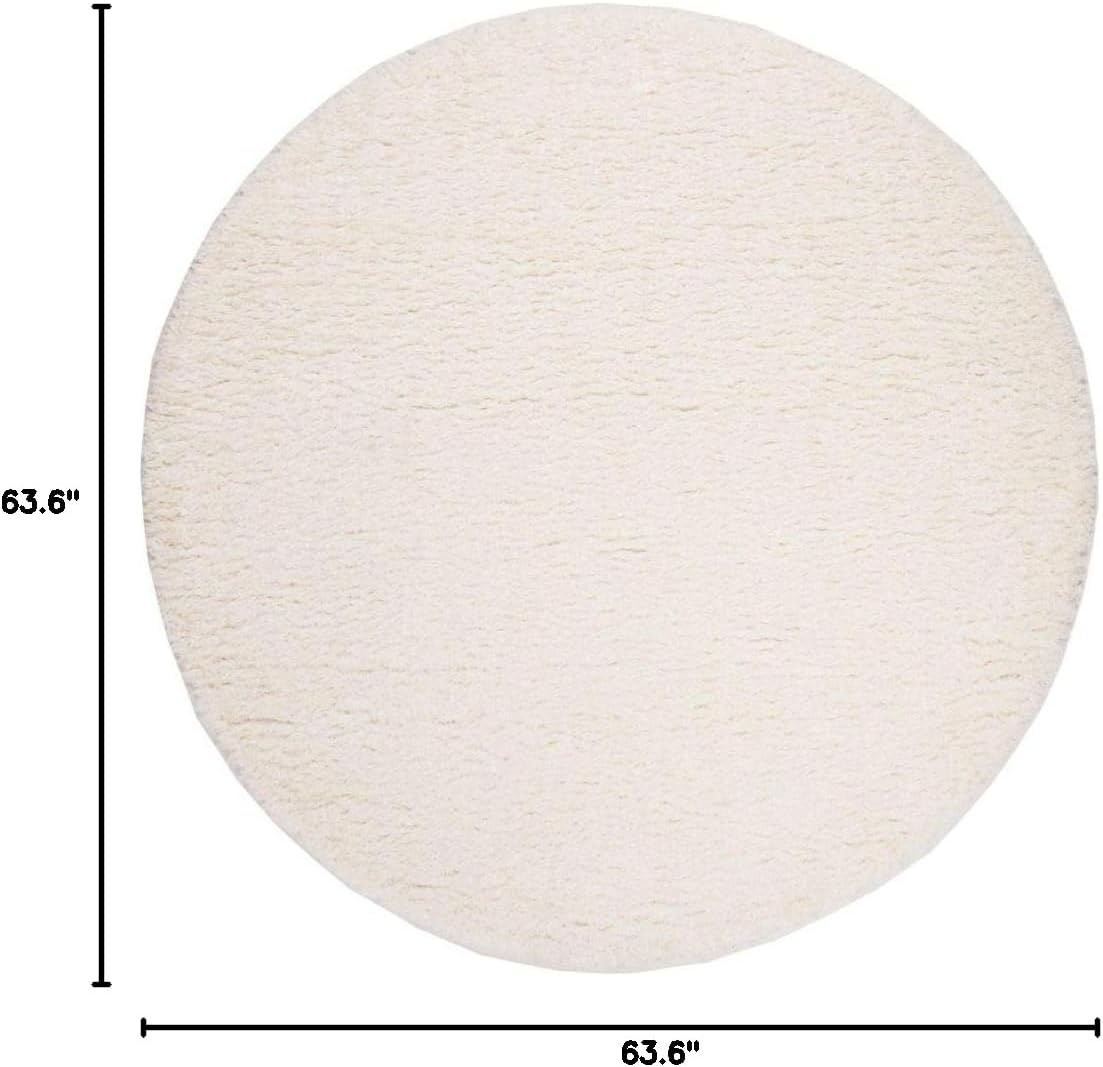 image:imageSAFAVIEH Area Rug 8x10 Madrid Shag Collection Large Charcoal Solid Pattern NonShedding amp Easy Cleaning Ultra Plush Thick Pile Ideal for Living Room Bedroom Dining Space MDG256HIvory