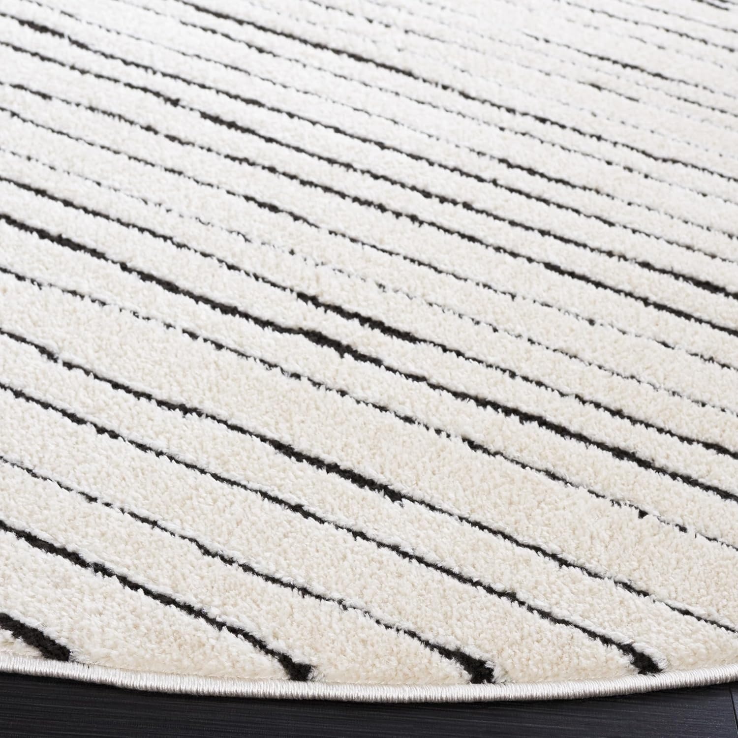 image:imageSAFAVIEH Area Rug 8x10 Melody Collection Large Ivory amp Black Modern Design NonShedding amp Easy Cleaning Ideal for Living Room Bedroom Office Dining Space Room MEL118AIvoryBlack