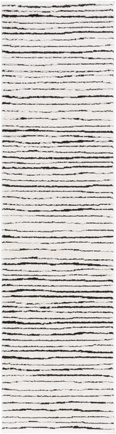 image:imageSAFAVIEH Area Rug 8x10 Melody Collection Large Ivory amp Black Modern Design NonShedding amp Easy Cleaning Ideal for Living Room Bedroom Office Dining Space Room MEL118AIvoryBlack