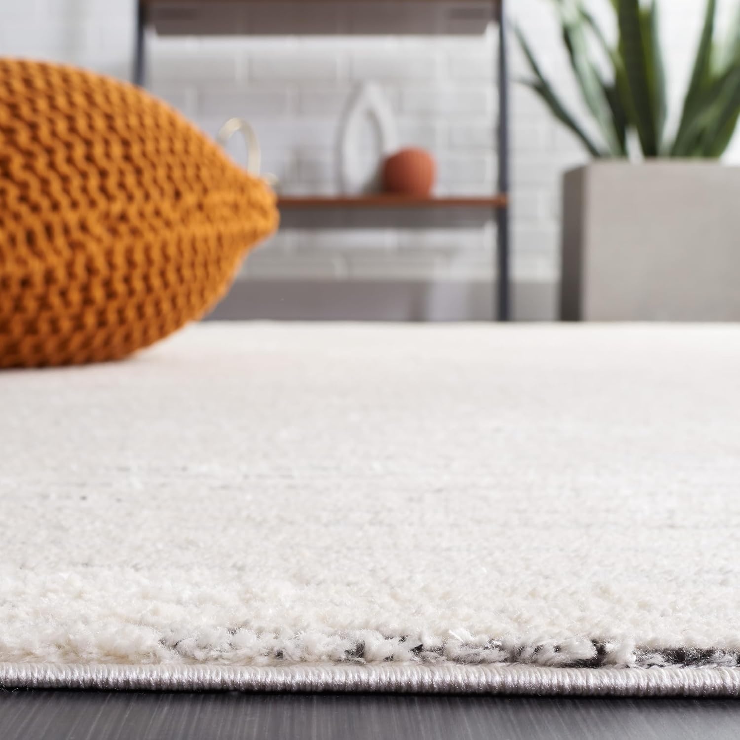 image:imageSAFAVIEH Area Rug 8x10 Melody Collection Large Ivory amp Black Modern Design NonShedding amp Easy Cleaning Ideal for Living Room Bedroom Office Dining Space Room MEL118AIvoryBlack