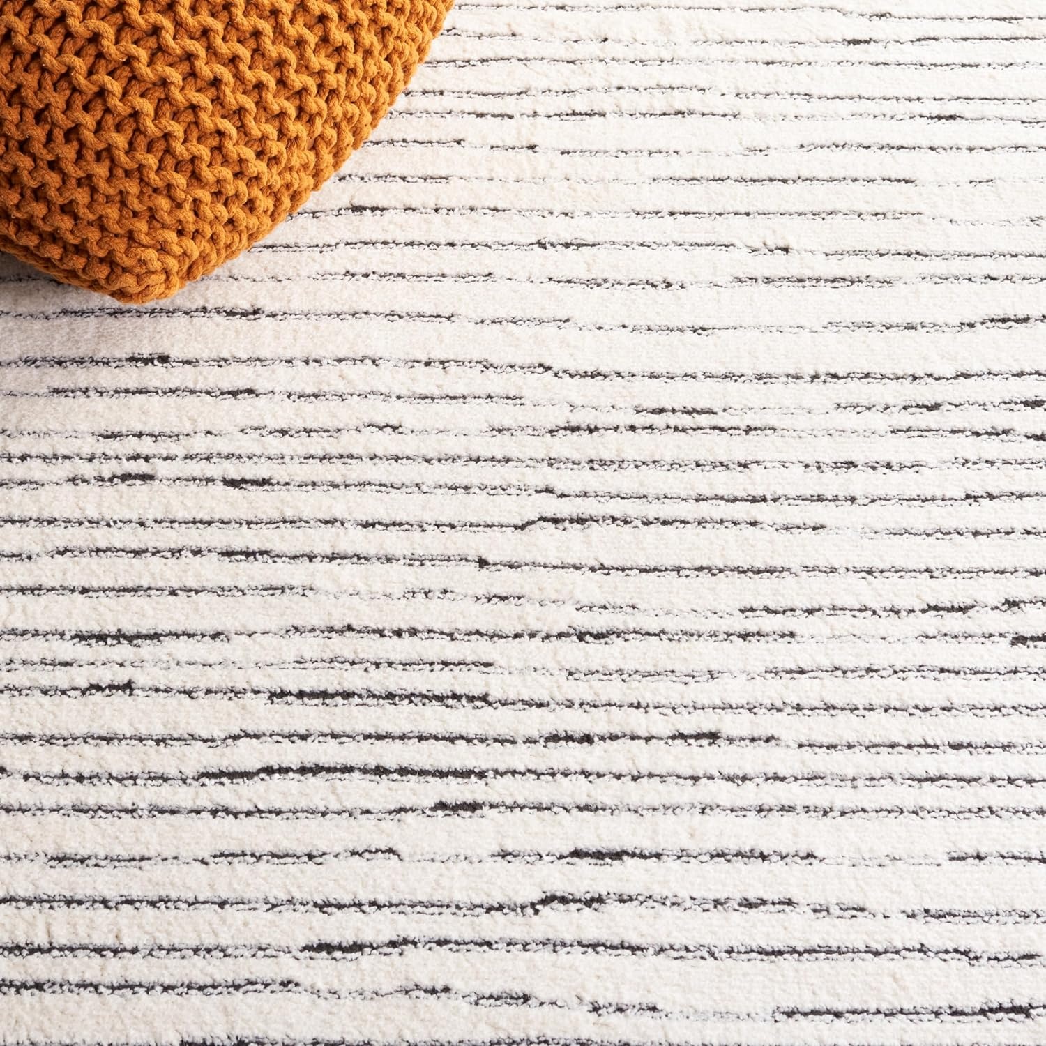 image:imageSAFAVIEH Area Rug 8x10 Melody Collection Large Ivory amp Black Modern Design NonShedding amp Easy Cleaning Ideal for Living Room Bedroom Office Dining Space Room MEL118AIvoryBlack
