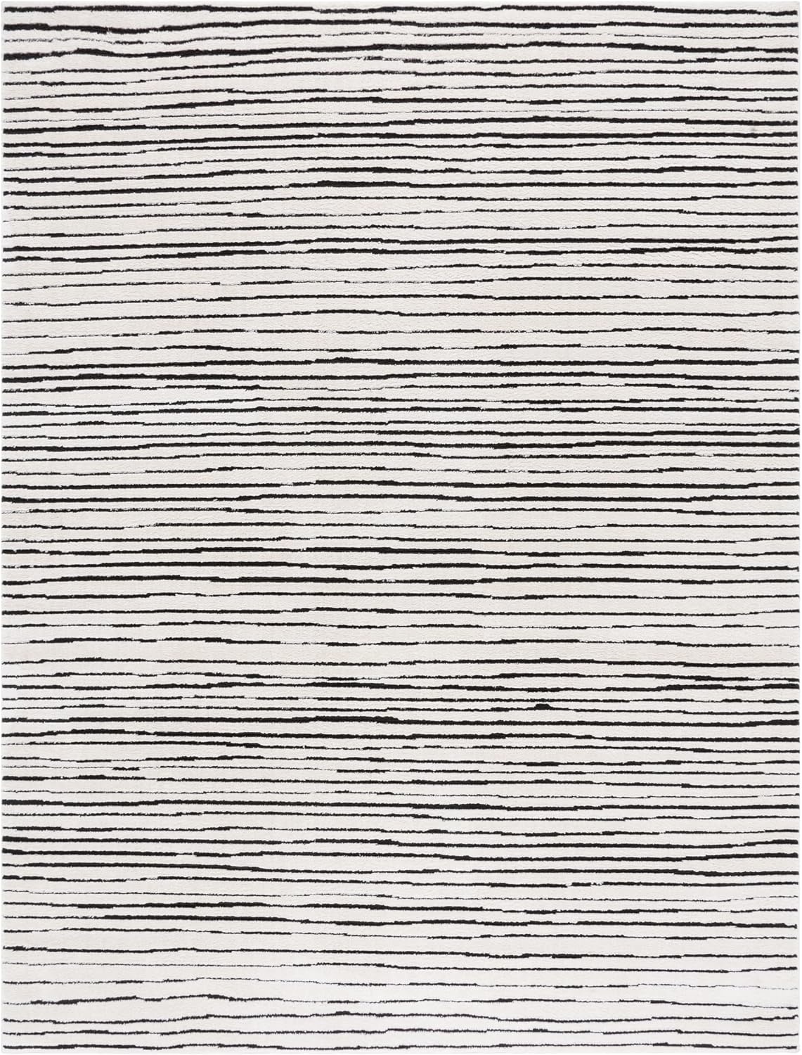 image:imageSAFAVIEH Area Rug 8x10 Melody Collection Large Ivory amp Black Modern Design NonShedding amp Easy Cleaning Ideal for Living Room Bedroom Office Dining Space Room MEL118AIvoryBlack
