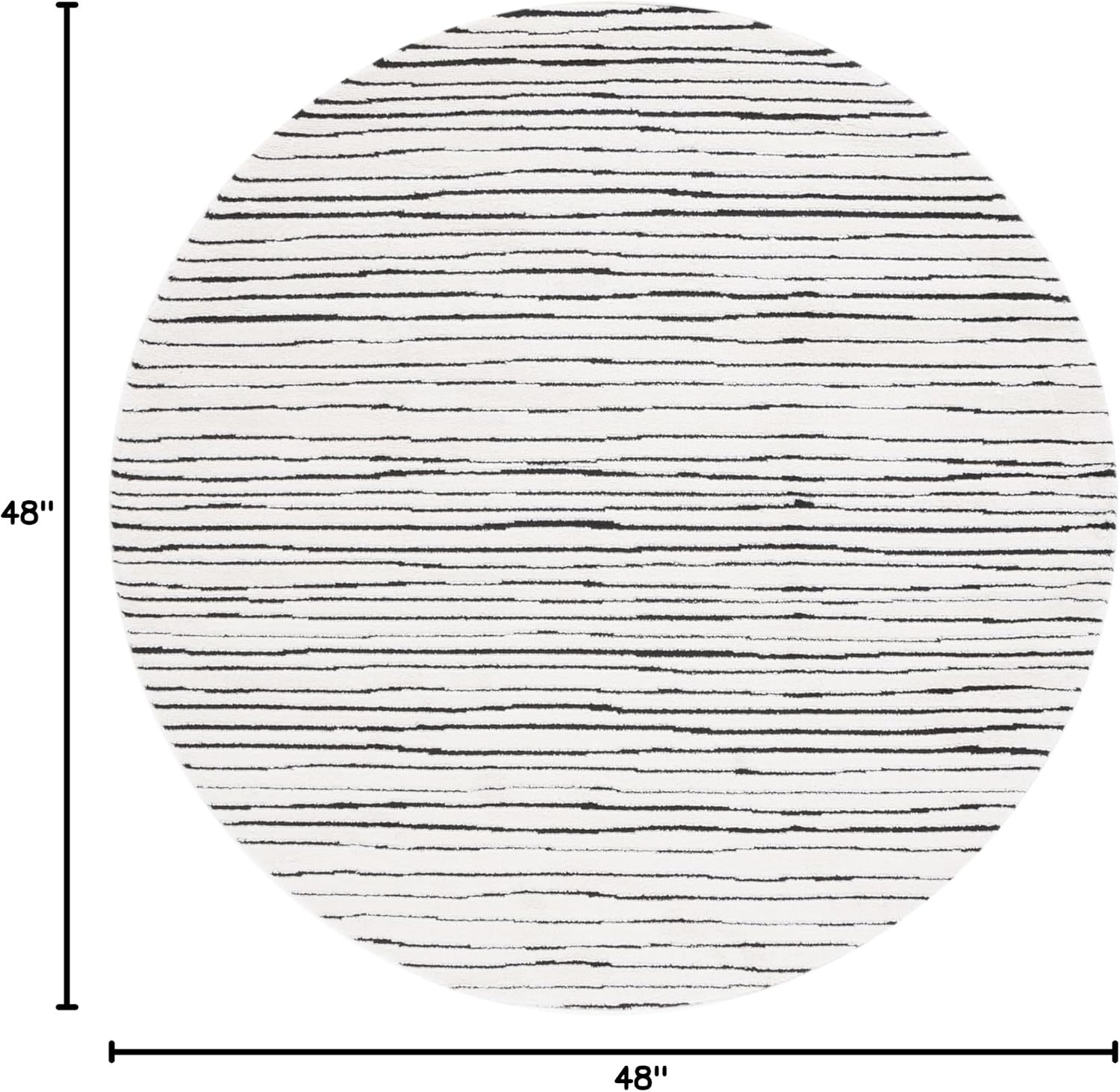 image:imageSAFAVIEH Area Rug 8x10 Melody Collection Large Ivory amp Black Modern Design NonShedding amp Easy Cleaning Ideal for Living Room Bedroom Office Dining Space Room MEL118AIvoryBlack