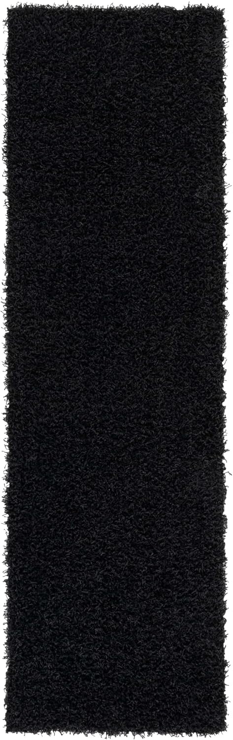 image:imageSAFAVIEH Area Rug 8x10 Monterey Shag Collection Large Creme Handmade Plush Thick Pile Ideal for Living Room Bedroom Dining Space SG851CBlack