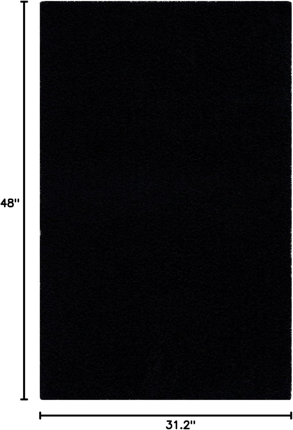 image:imageSAFAVIEH Area Rug 8x10 Monterey Shag Collection Large Creme Handmade Plush Thick Pile Ideal for Living Room Bedroom Dining Space SG851CBlack