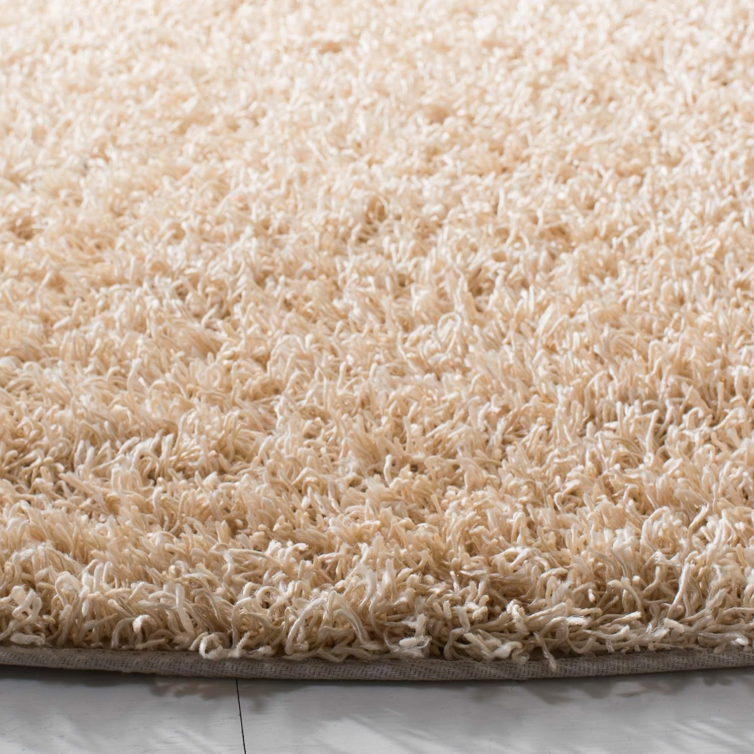 image:imageSAFAVIEH Area Rug 8x10 Monterey Shag Collection Large Creme Handmade Plush Thick Pile Ideal for Living Room Bedroom Dining Space SG851CCreme