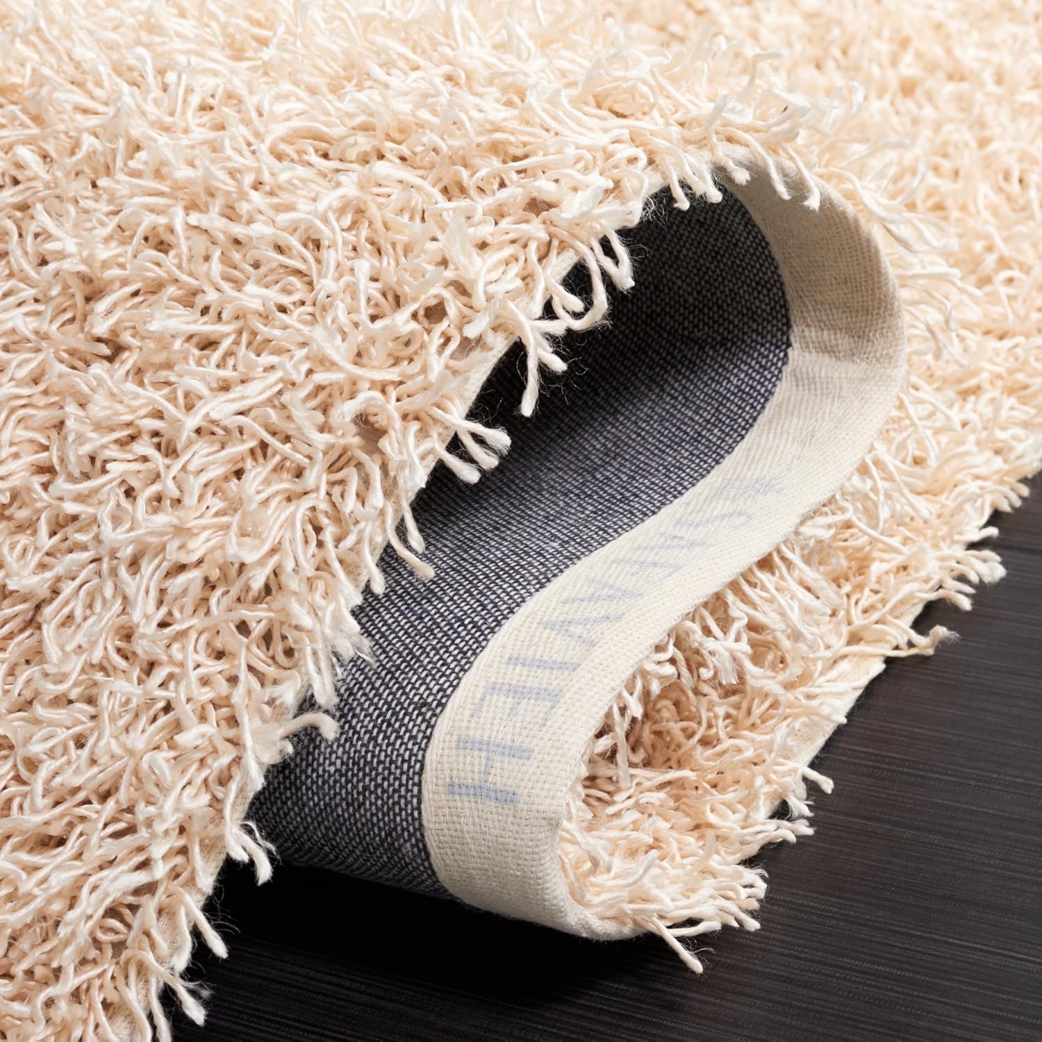 image:imageSAFAVIEH Area Rug 8x10 Monterey Shag Collection Large Creme Handmade Plush Thick Pile Ideal for Living Room Bedroom Dining Space SG851CCreme