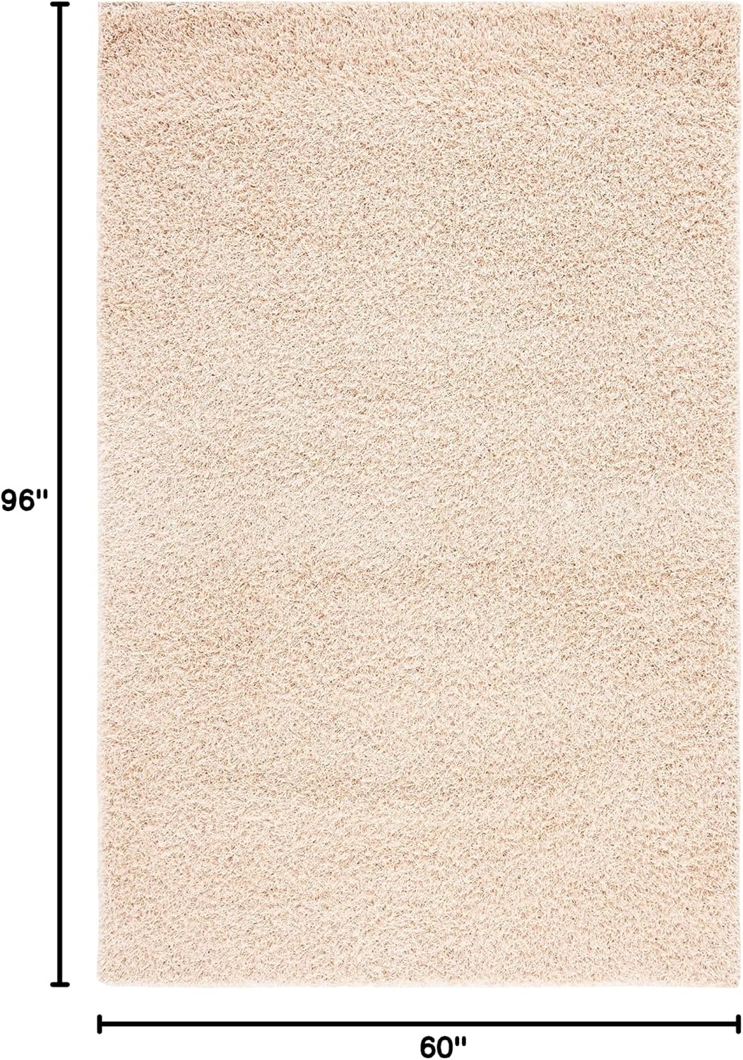 image:imageSAFAVIEH Area Rug 8x10 Monterey Shag Collection Large Creme Handmade Plush Thick Pile Ideal for Living Room Bedroom Dining Space SG851CCreme