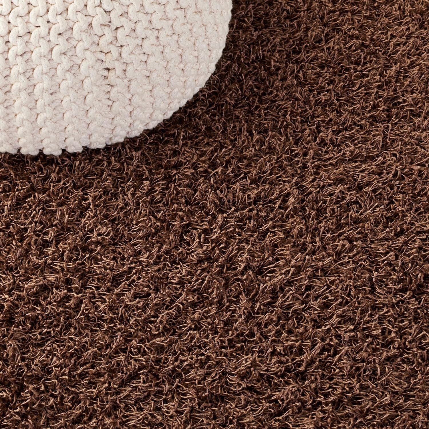 image:imageSAFAVIEH Area Rug 8x10 Monterey Shag Collection Large Creme Handmade Plush Thick Pile Ideal for Living Room Bedroom Dining Space SG851CLight Brown