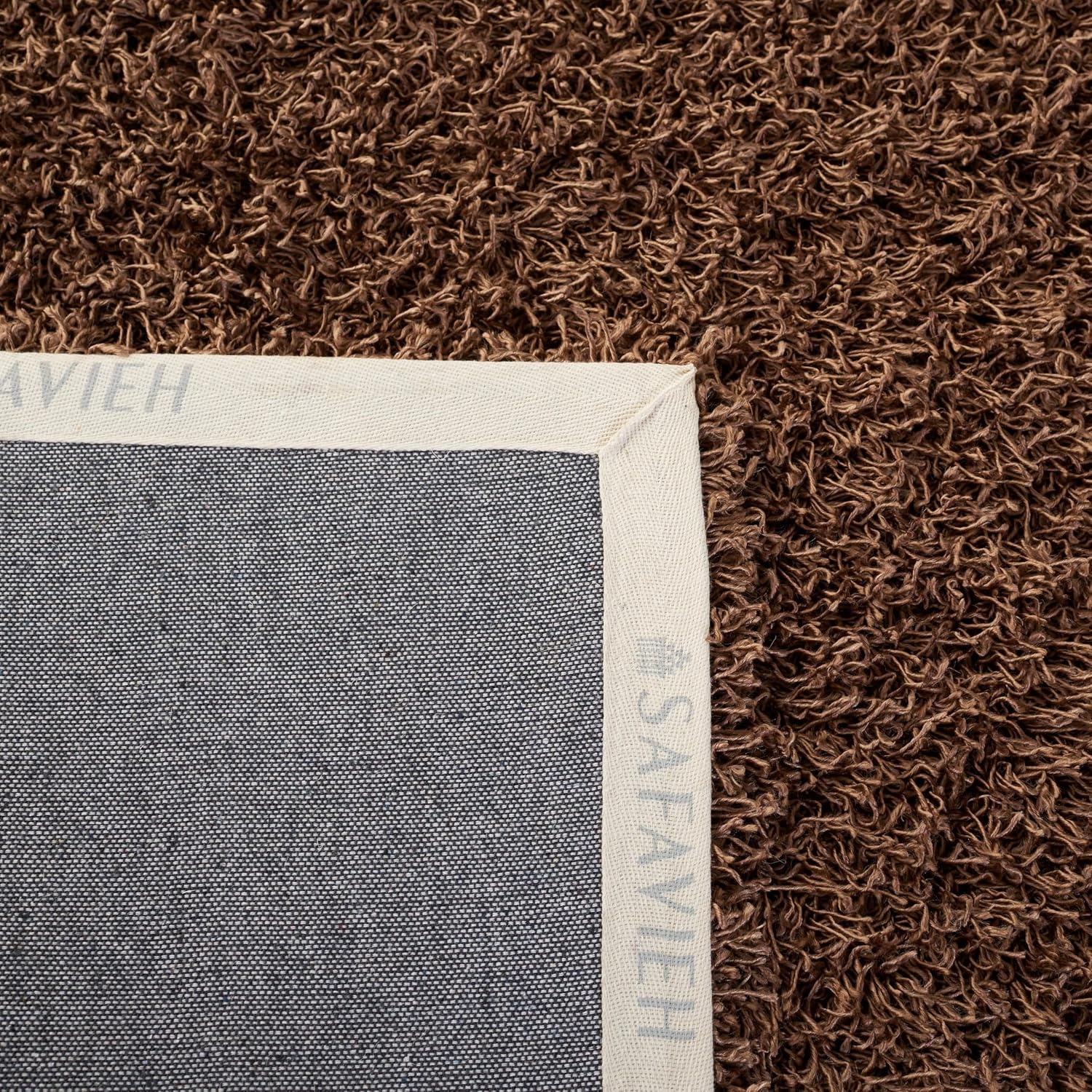image:imageSAFAVIEH Area Rug 8x10 Monterey Shag Collection Large Creme Handmade Plush Thick Pile Ideal for Living Room Bedroom Dining Space SG851CLight Brown