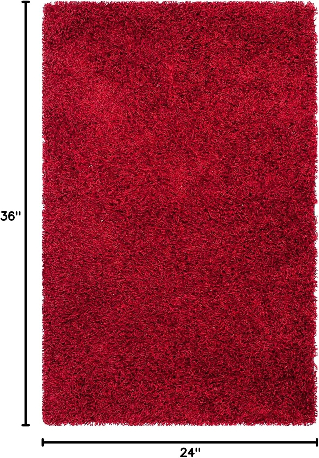 image:imageSAFAVIEH Area Rug 8x10 Monterey Shag Collection Large Creme Handmade Plush Thick Pile Ideal for Living Room Bedroom Dining Space SG851CRed