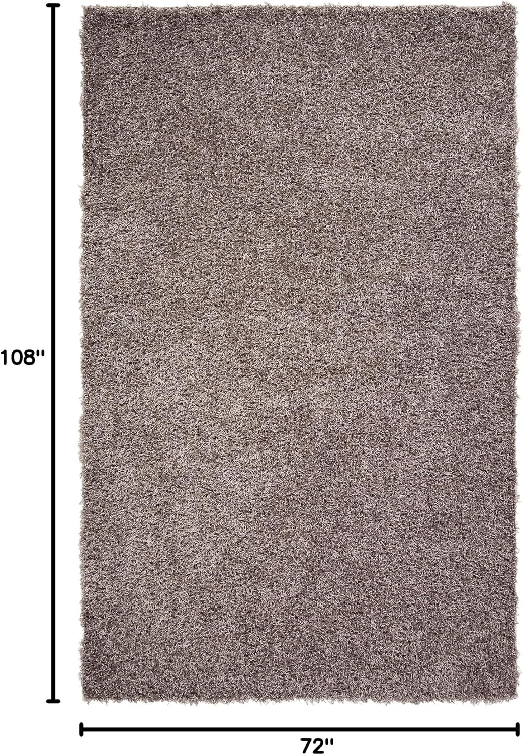 image:imageSAFAVIEH Area Rug 8x10 Monterey Shag Collection Large Creme Handmade Plush Thick Pile Ideal for Living Room Bedroom Dining Space SG851CSilver