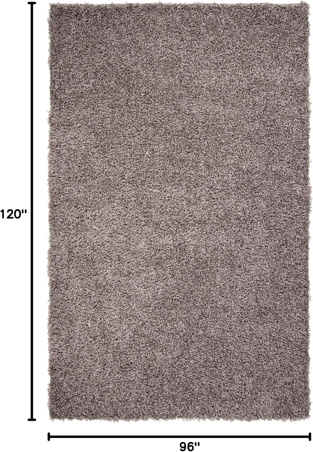 image:imageSAFAVIEH Area Rug 8x10 Monterey Shag Collection Large Creme Handmade Plush Thick Pile Ideal for Living Room Bedroom Dining Space SG851CSilver