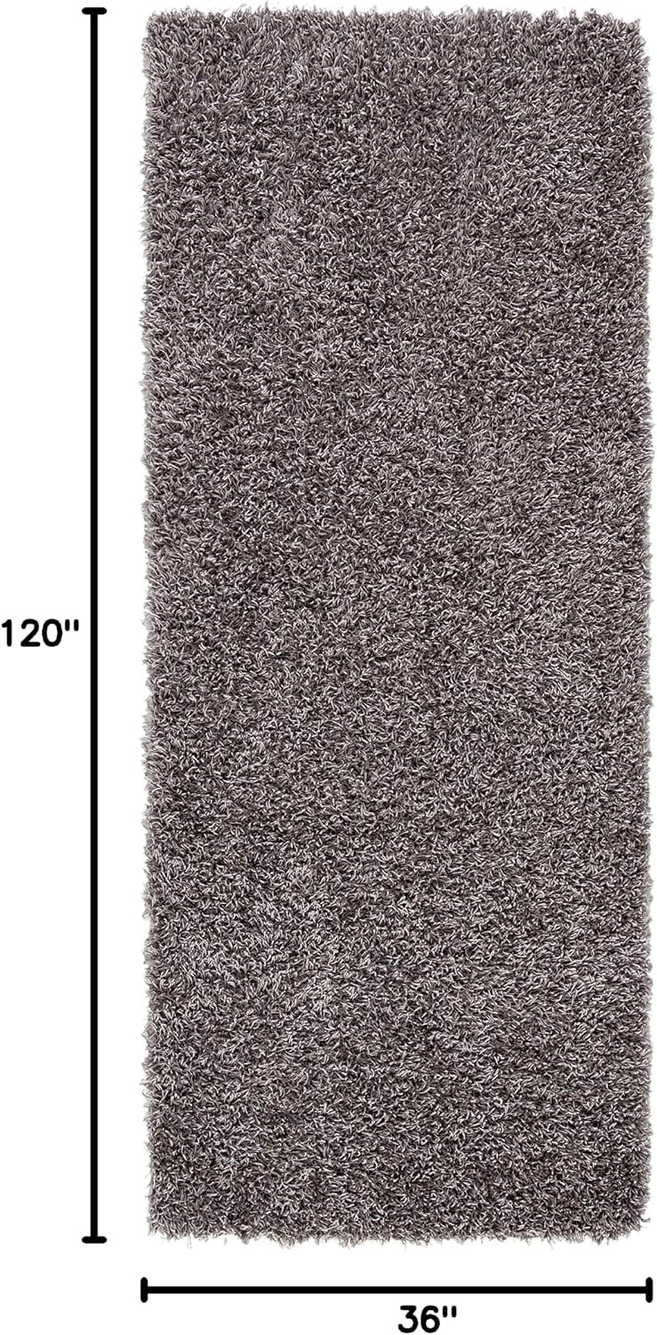 image:imageSAFAVIEH Area Rug 8x10 Monterey Shag Collection Large Creme Handmade Plush Thick Pile Ideal for Living Room Bedroom Dining Space SG851CSilver