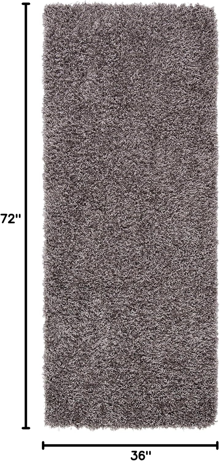 image:imageSAFAVIEH Area Rug 8x10 Monterey Shag Collection Large Creme Handmade Plush Thick Pile Ideal for Living Room Bedroom Dining Space SG851CSilver