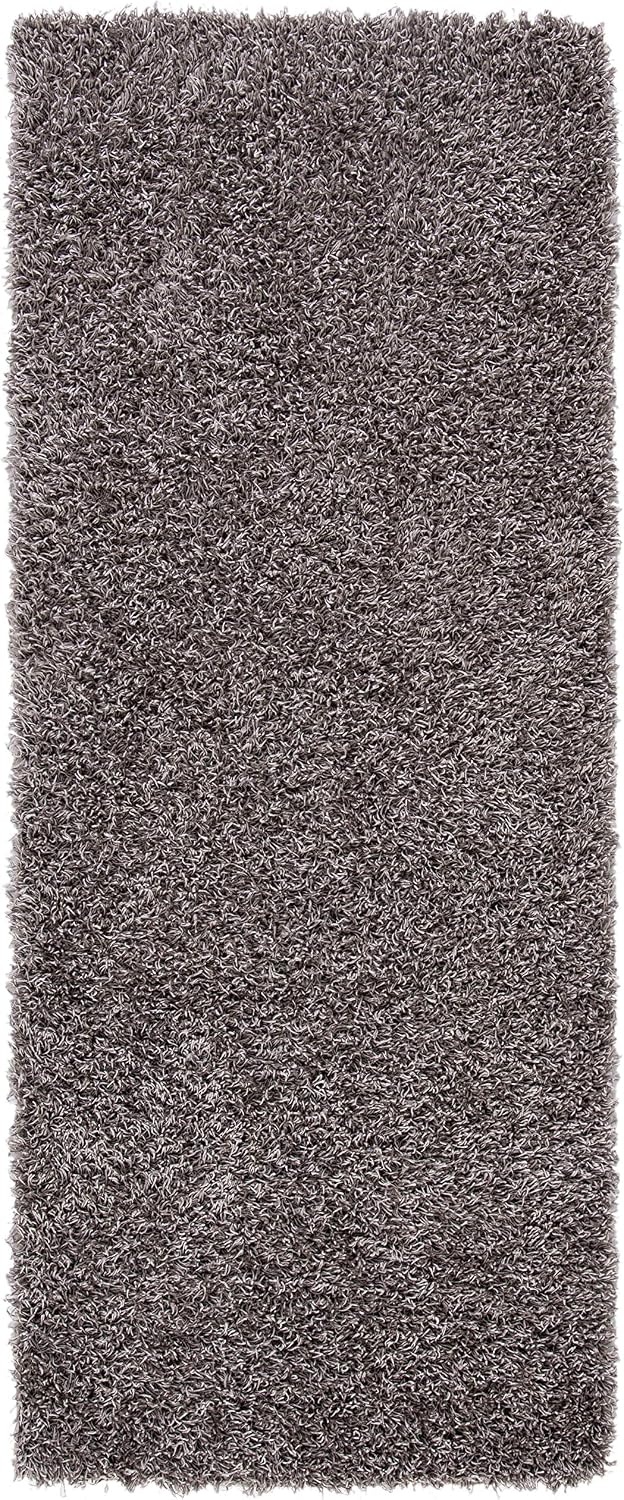 image:imageSAFAVIEH Area Rug 8x10 Monterey Shag Collection Large Creme Handmade Plush Thick Pile Ideal for Living Room Bedroom Dining Space SG851CSilver