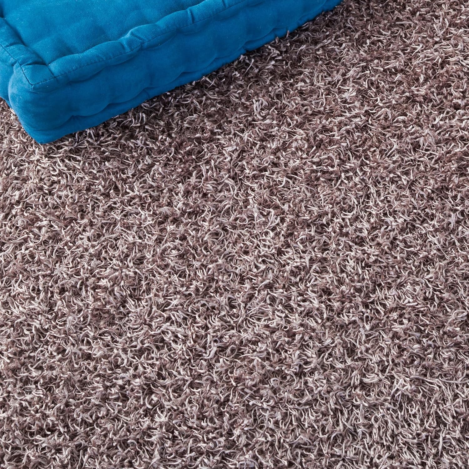 image:imageSAFAVIEH Area Rug 8x10 Monterey Shag Collection Large Creme Handmade Plush Thick Pile Ideal for Living Room Bedroom Dining Space SG851CSilver