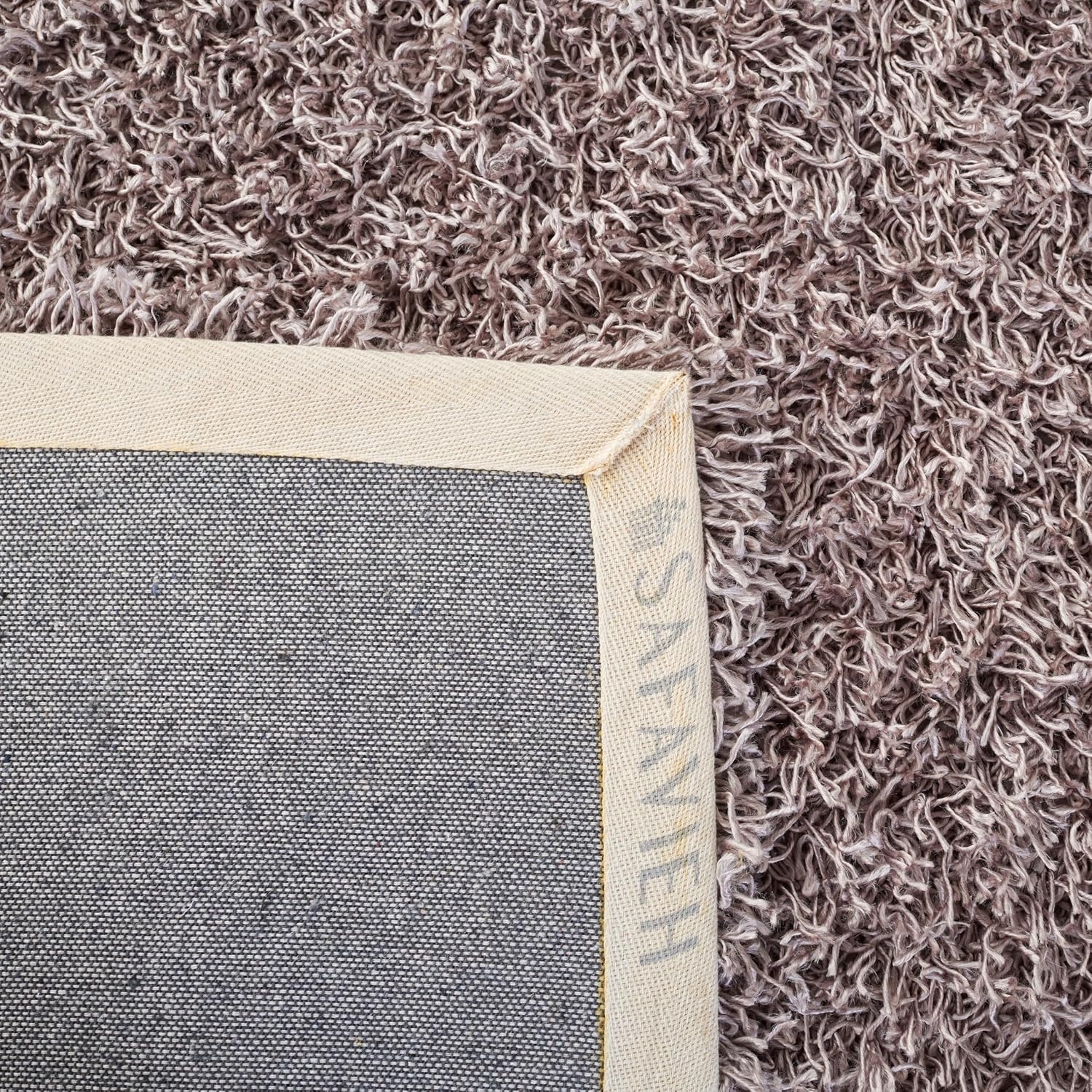 image:imageSAFAVIEH Area Rug 8x10 Monterey Shag Collection Large Creme Handmade Plush Thick Pile Ideal for Living Room Bedroom Dining Space SG851CSilver