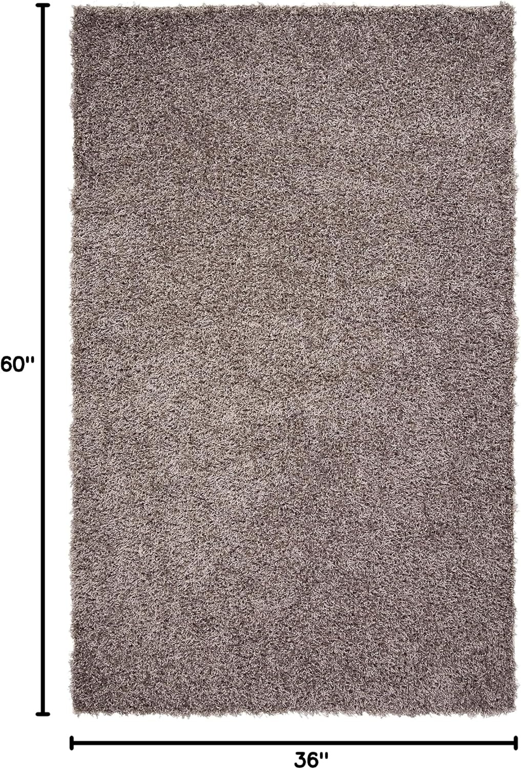 image:imageSAFAVIEH Area Rug 8x10 Monterey Shag Collection Large Creme Handmade Plush Thick Pile Ideal for Living Room Bedroom Dining Space SG851CSilver