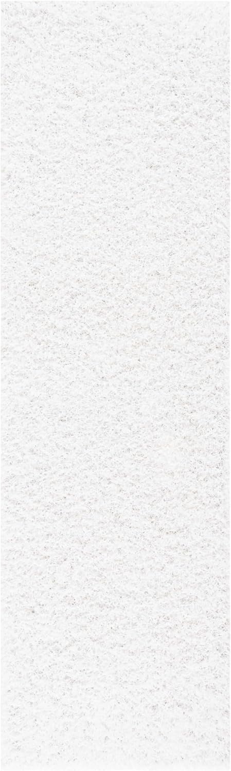 image:imageSAFAVIEH Area Rug 8x10 Monterey Shag Collection Large Creme Handmade Plush Thick Pile Ideal for Living Room Bedroom Dining Space SG851CWhite