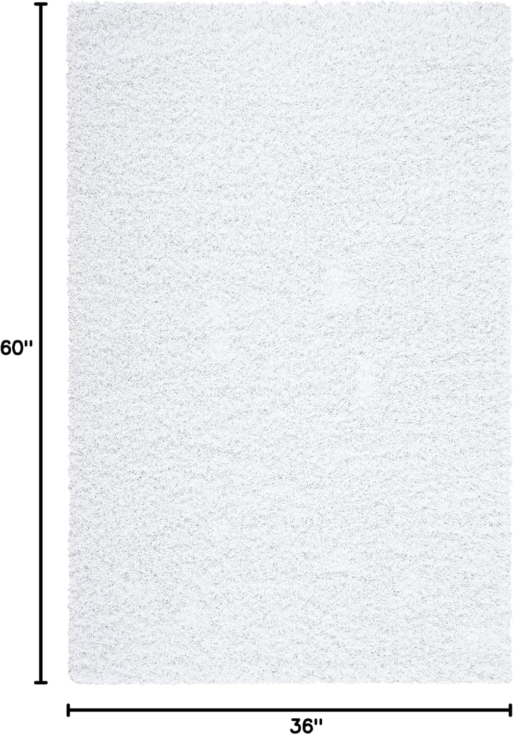 image:imageSAFAVIEH Area Rug 8x10 Monterey Shag Collection Large Creme Handmade Plush Thick Pile Ideal for Living Room Bedroom Dining Space SG851CWhite