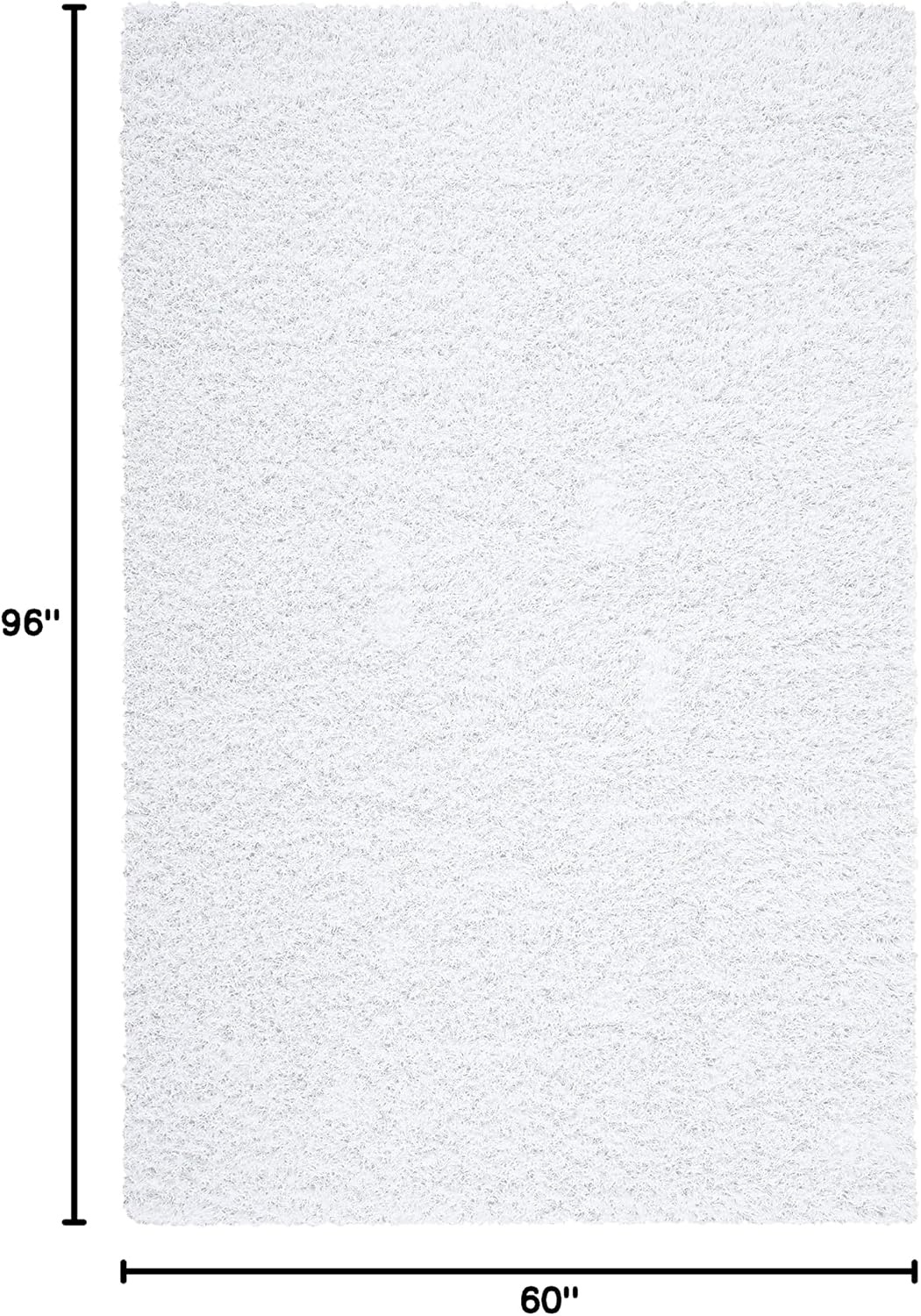 image:imageSAFAVIEH Area Rug 8x10 Monterey Shag Collection Large Creme Handmade Plush Thick Pile Ideal for Living Room Bedroom Dining Space SG851CWhite