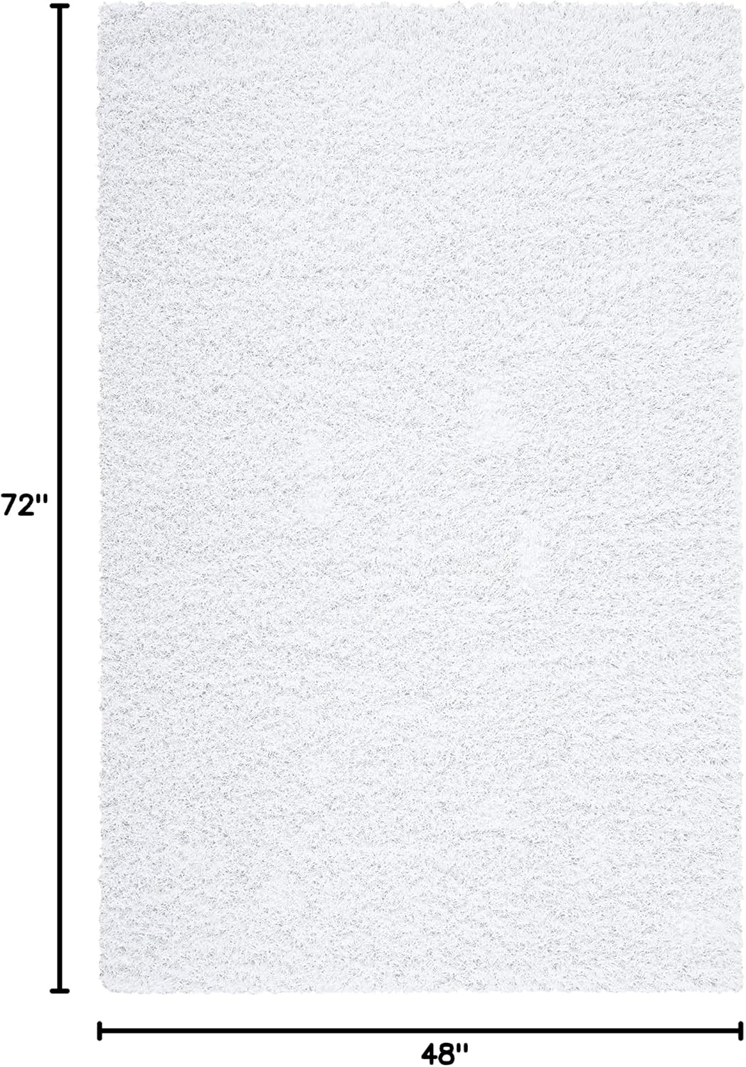 image:imageSAFAVIEH Area Rug 8x10 Monterey Shag Collection Large Creme Handmade Plush Thick Pile Ideal for Living Room Bedroom Dining Space SG851CWhite