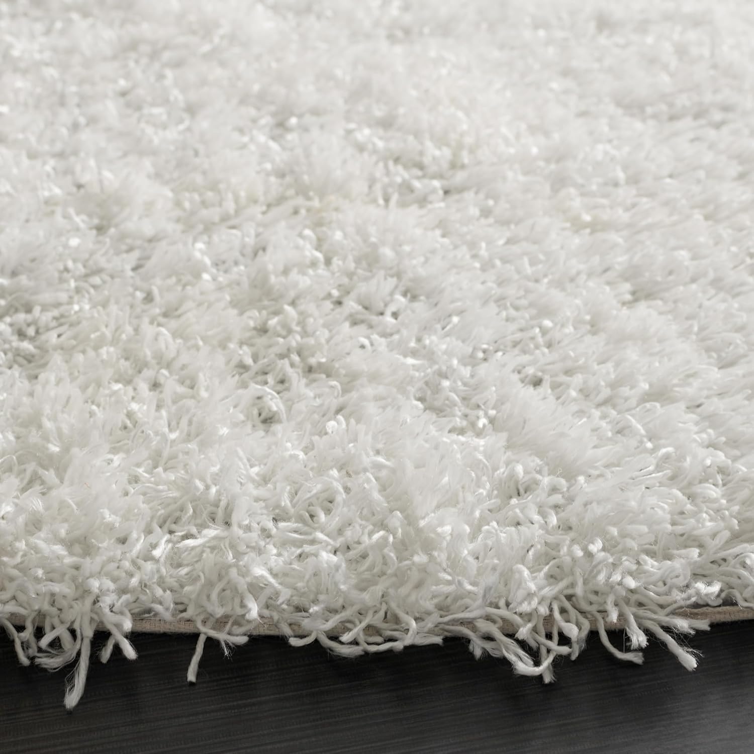 image:imageSAFAVIEH Area Rug 8x10 Monterey Shag Collection Large Creme Handmade Plush Thick Pile Ideal for Living Room Bedroom Dining Space SG851CWhite