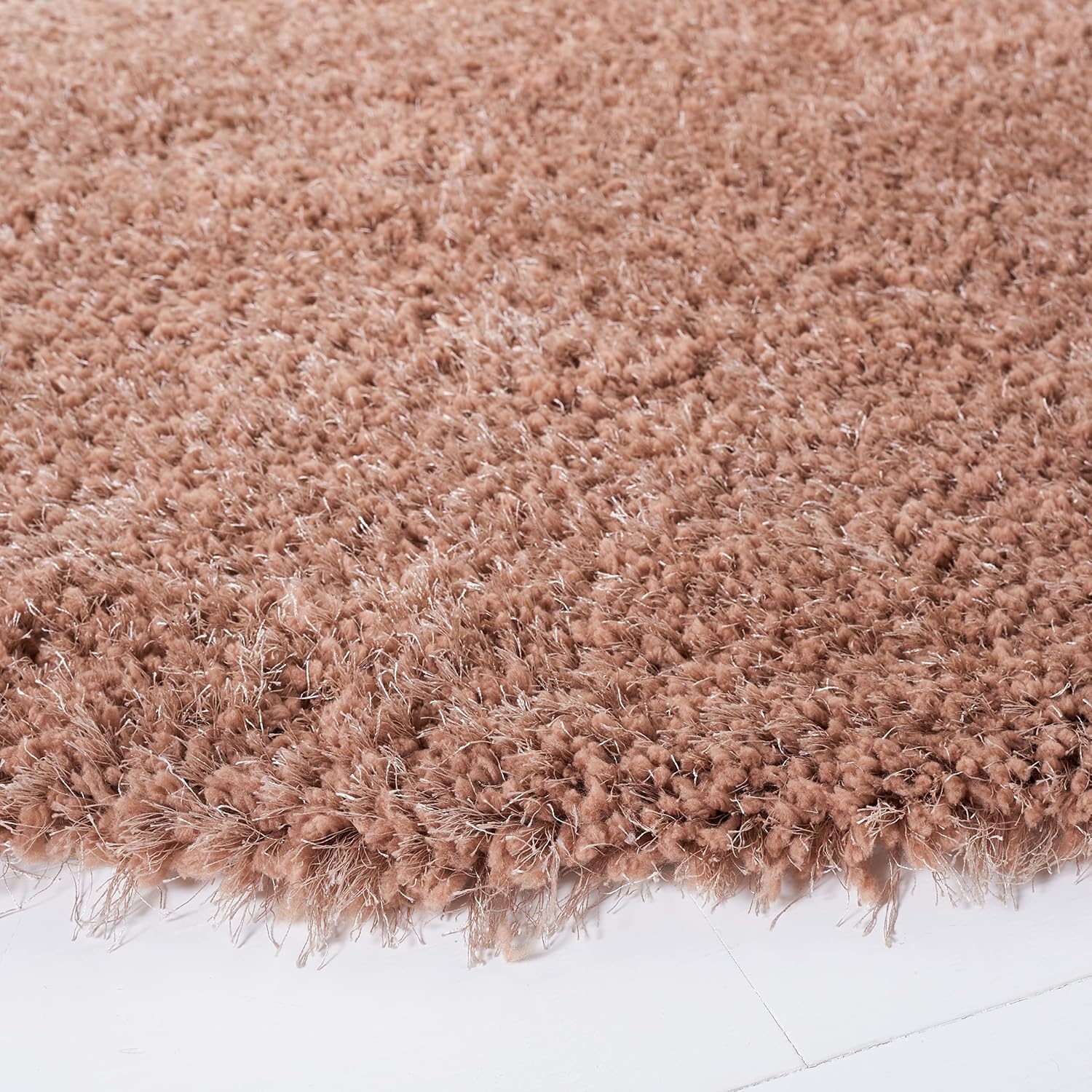 image:imageSAFAVIEH Area Rug 8x10 New Orleans Shag Collection Large Beige Handmade Ultra Plush Thick Pile Ideal for Living Room Bedroom Dining Space SG532BDark Beige