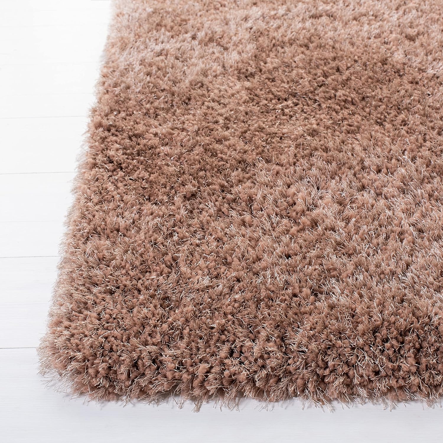 image:imageSAFAVIEH Area Rug 8x10 New Orleans Shag Collection Large Beige Handmade Ultra Plush Thick Pile Ideal for Living Room Bedroom Dining Space SG532BDark Beige