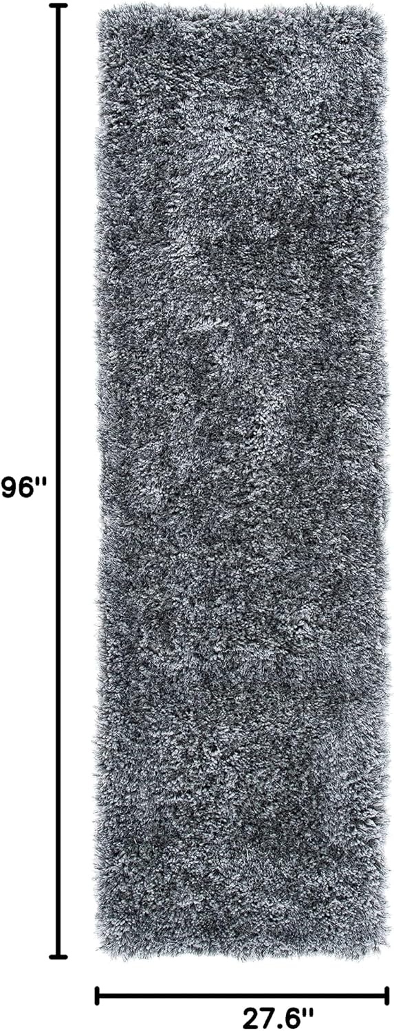 image:imageSAFAVIEH Area Rug 8x10 New Orleans Shag Collection Large Beige Handmade Ultra Plush Thick Pile Ideal for Living Room Bedroom Dining Space SG532BDark Grey